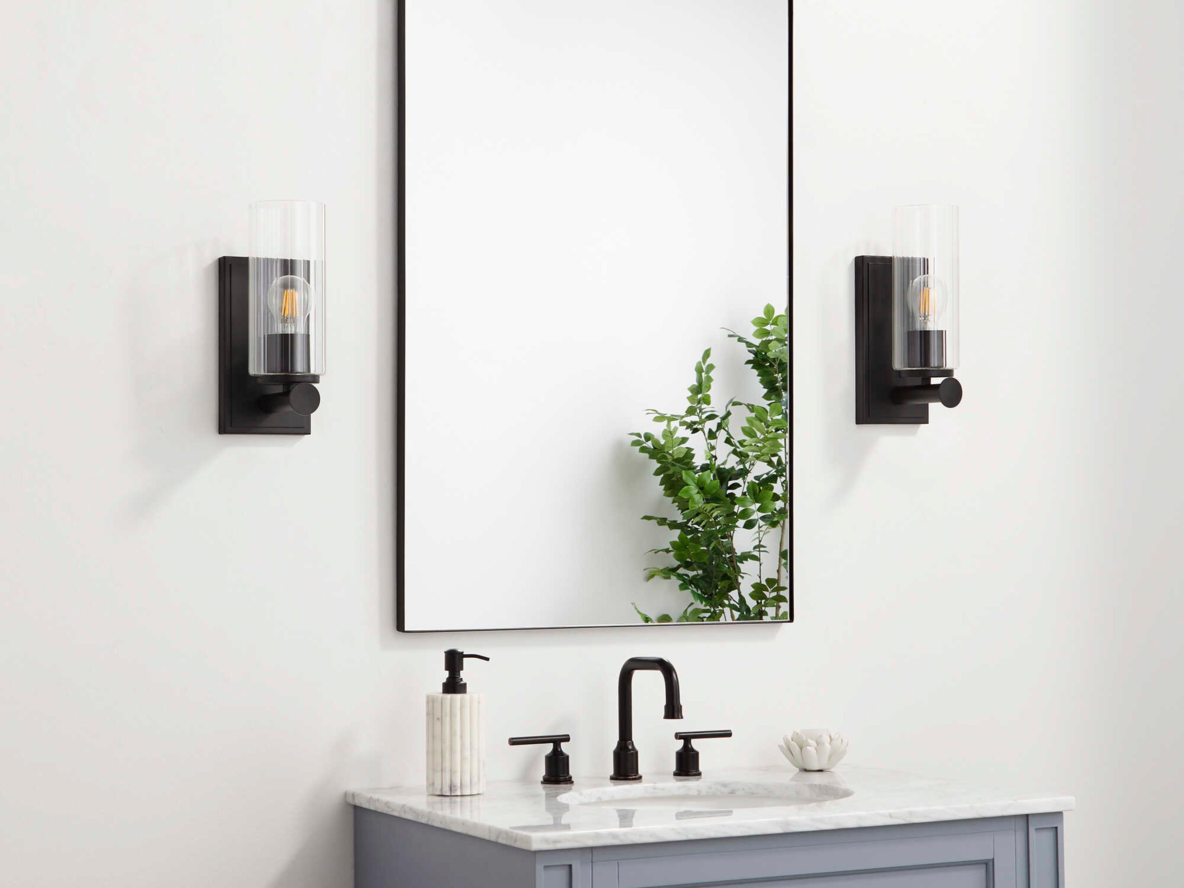 Quorum Mercier 1-Light Matte Black Wall Sconce