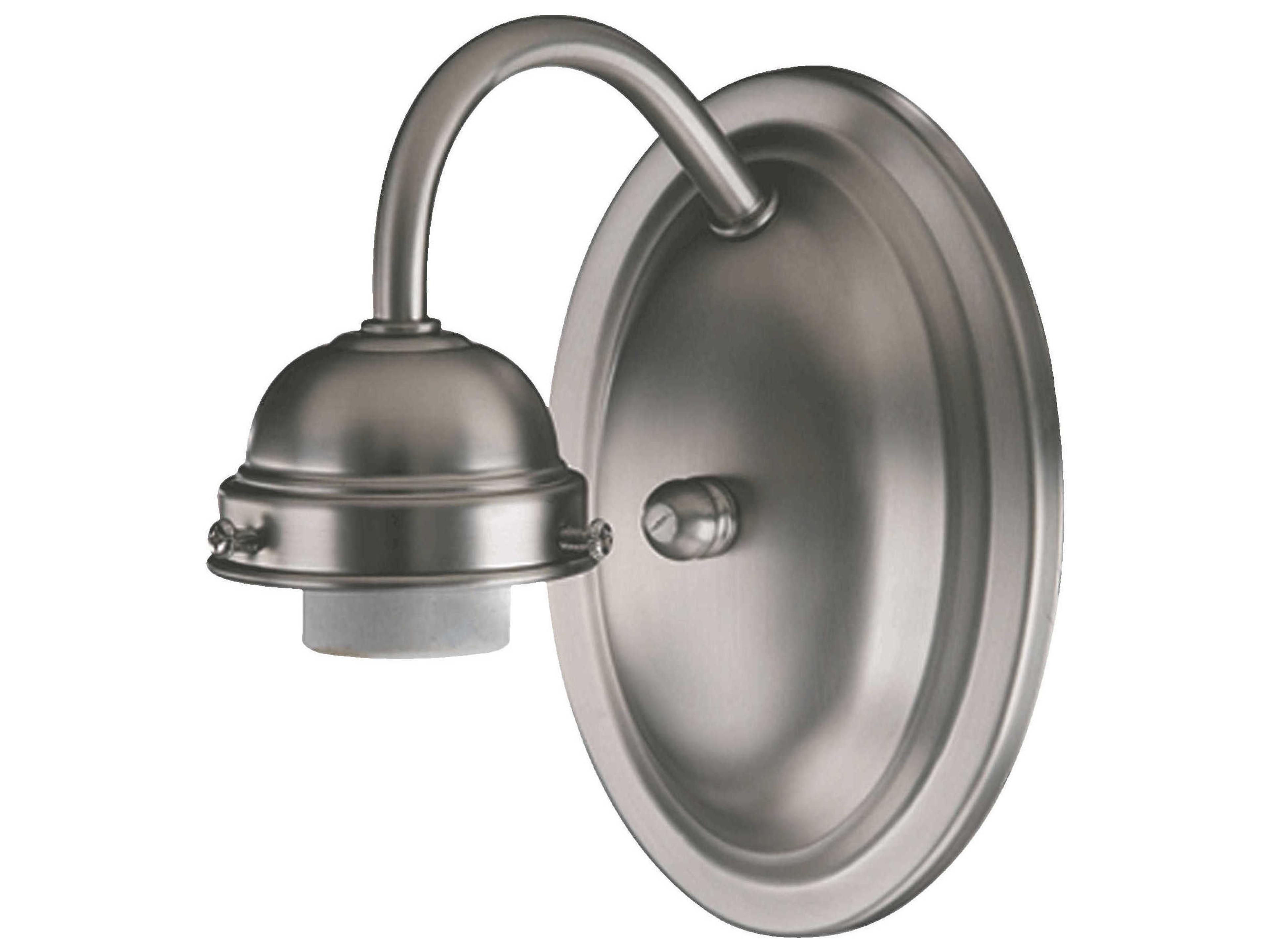 1-Light Satin Nickel Vanity Light