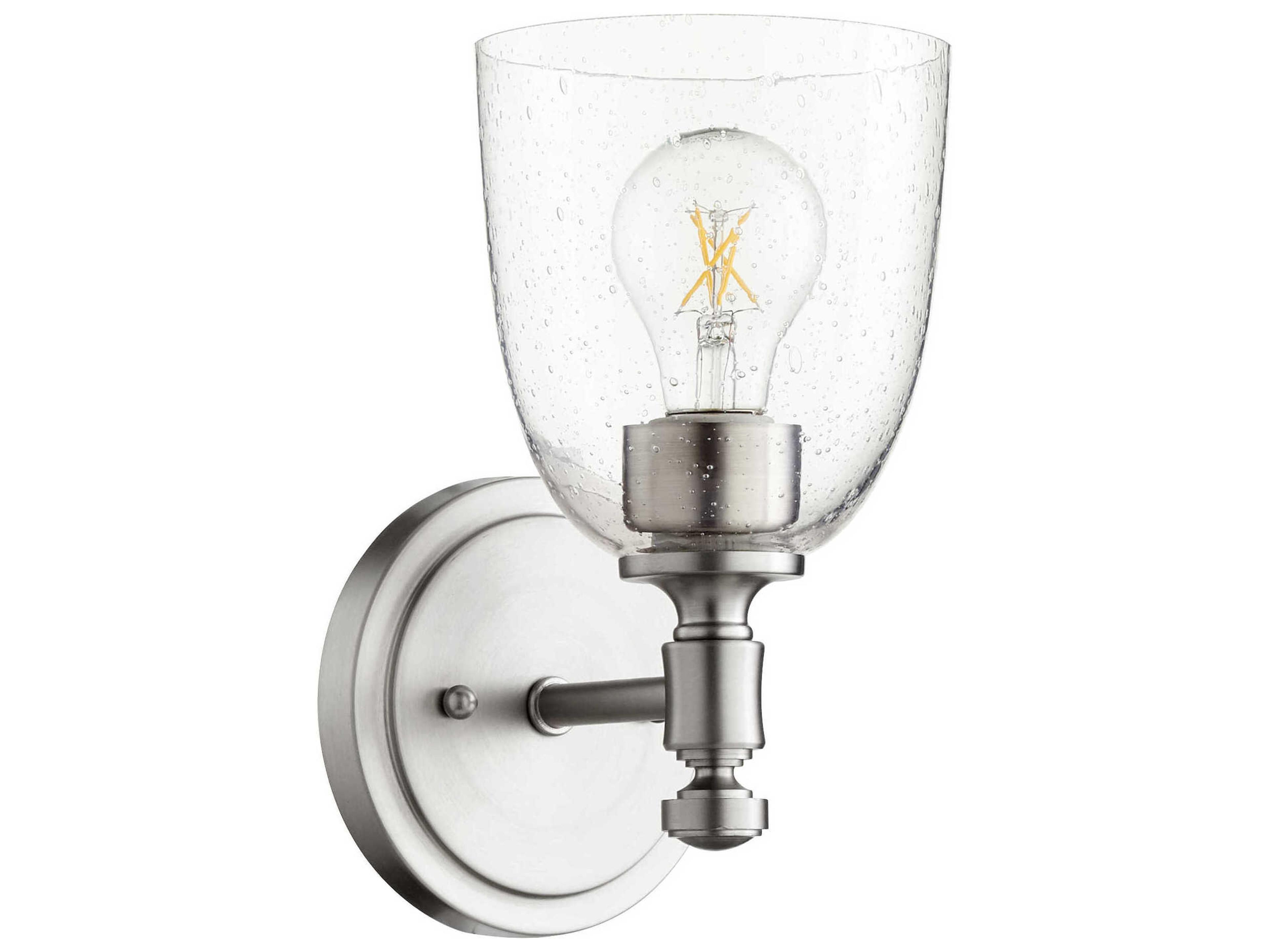 Rossington 1-Light Satin Nickel Wall Sconce