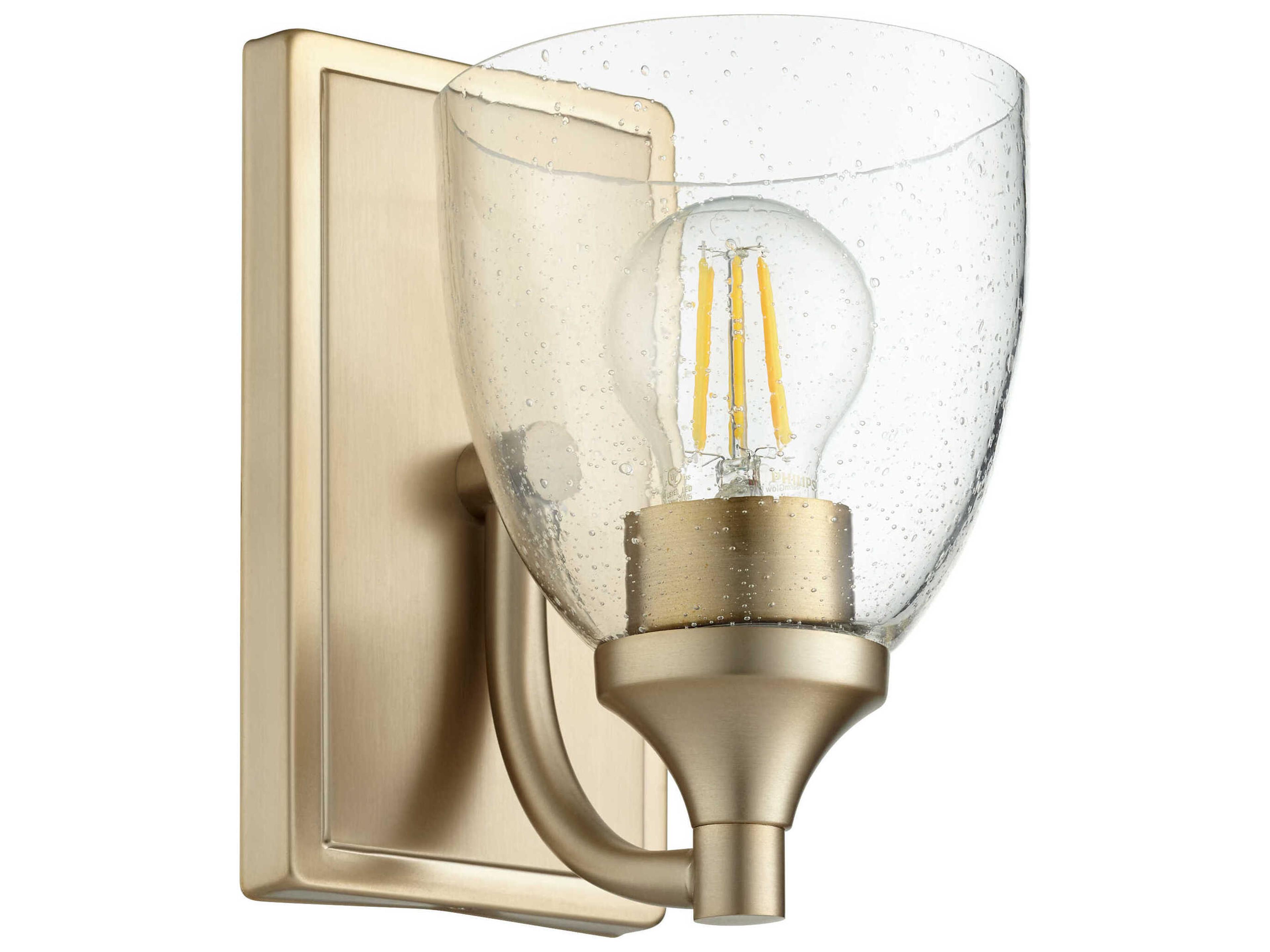 Enclave 1-Light Aged Brass Wall Sconce