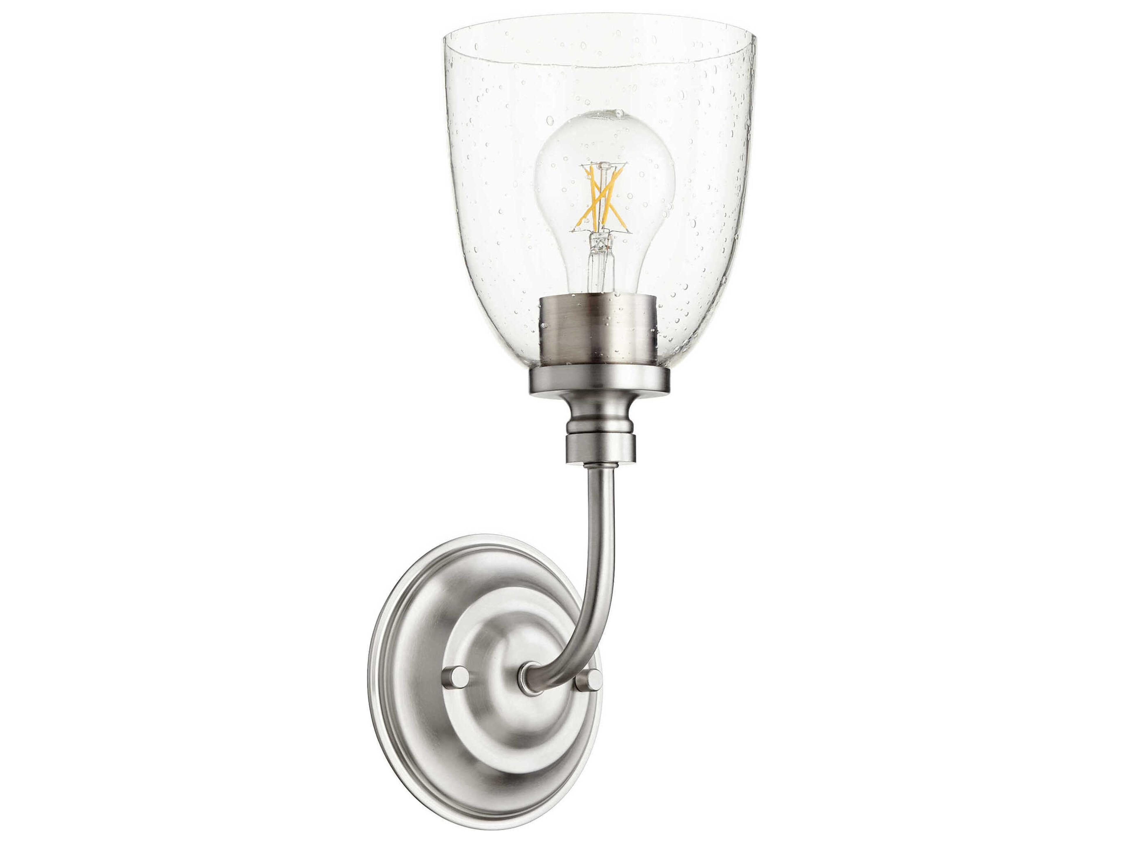 Rossington 1-Light Satin Nickel Wall Sconce