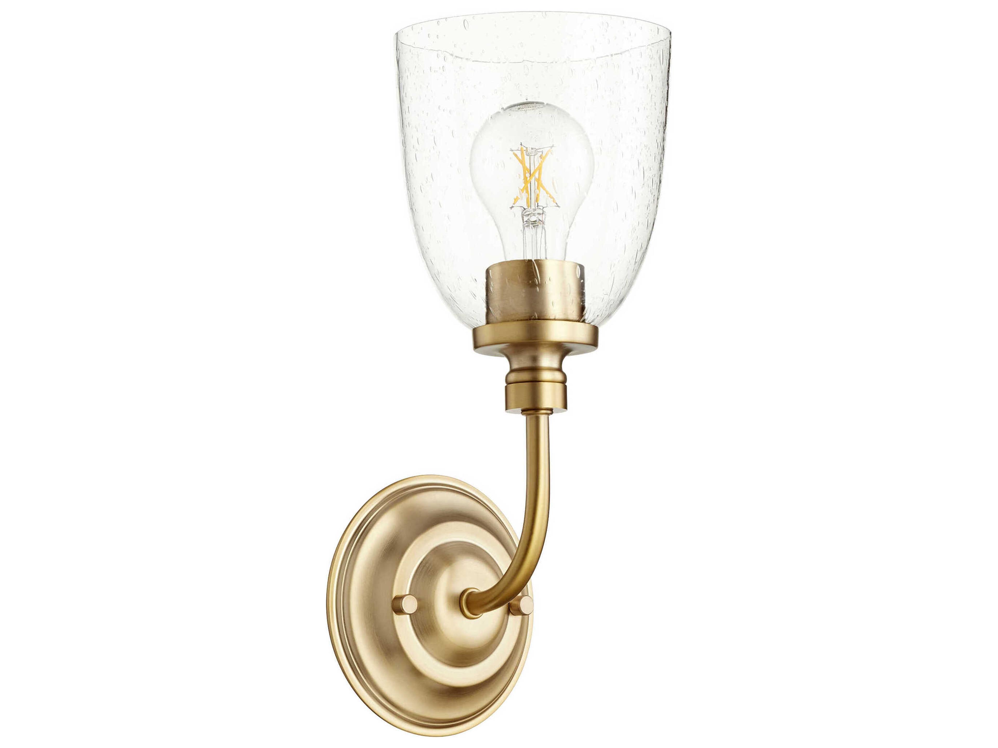 Rossington 1-Light Aged Brass Wall Sconce