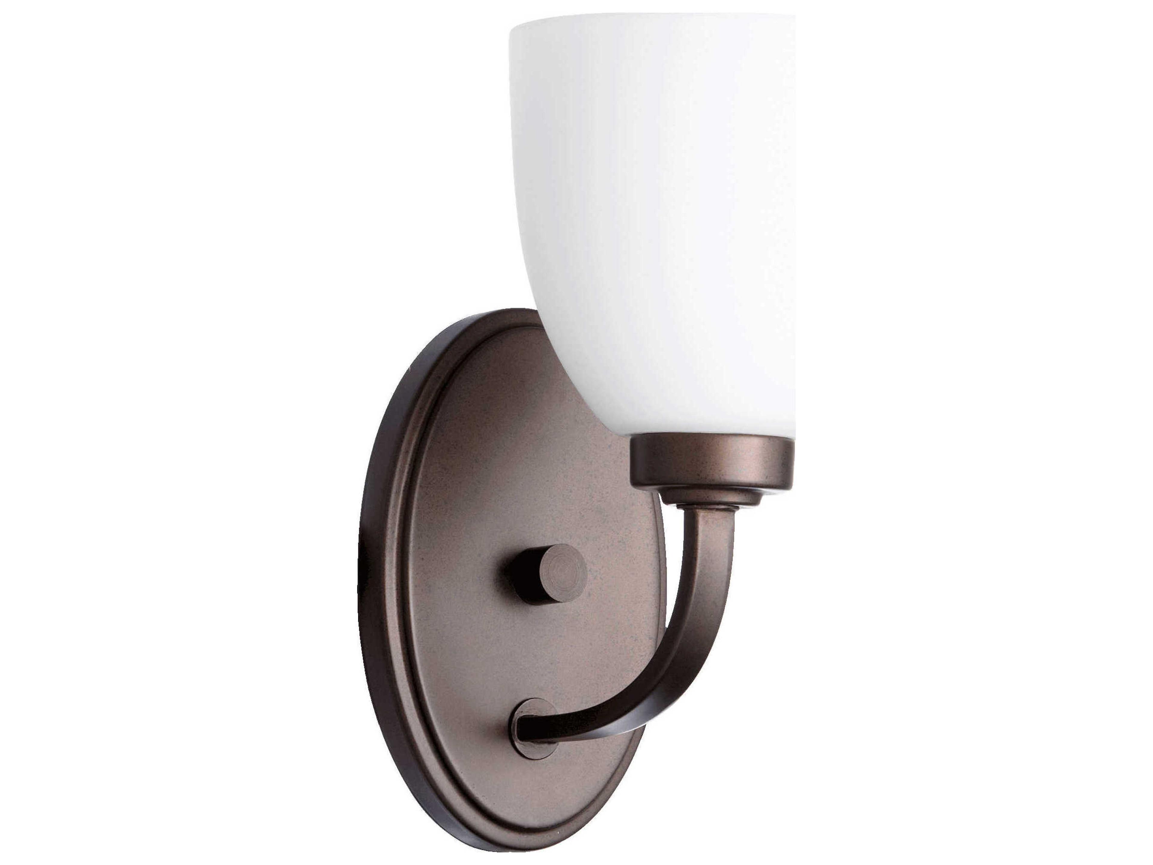 Reyes 1-Light Oiled Bronze Glass Wall Sconce