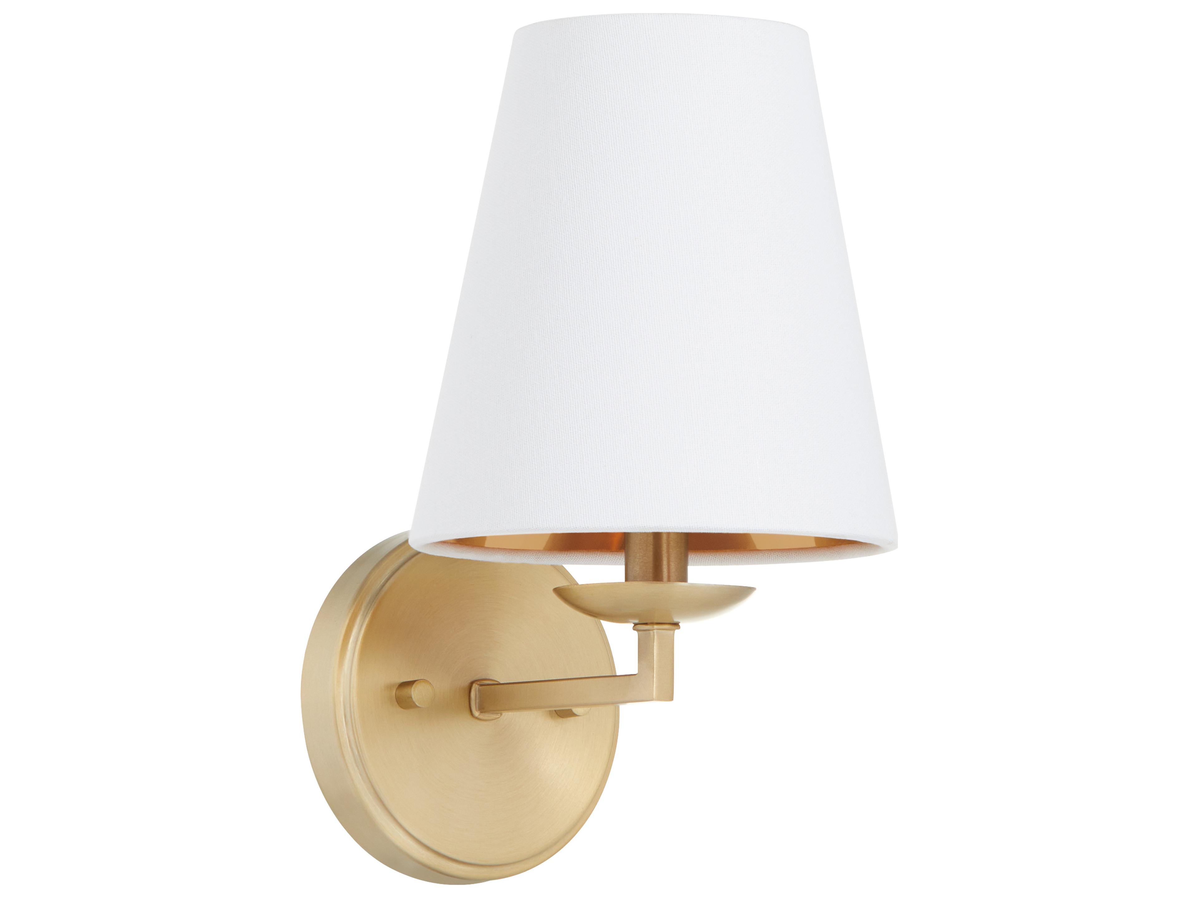 Karnes 1-Light Aged Brass Wall Sconce