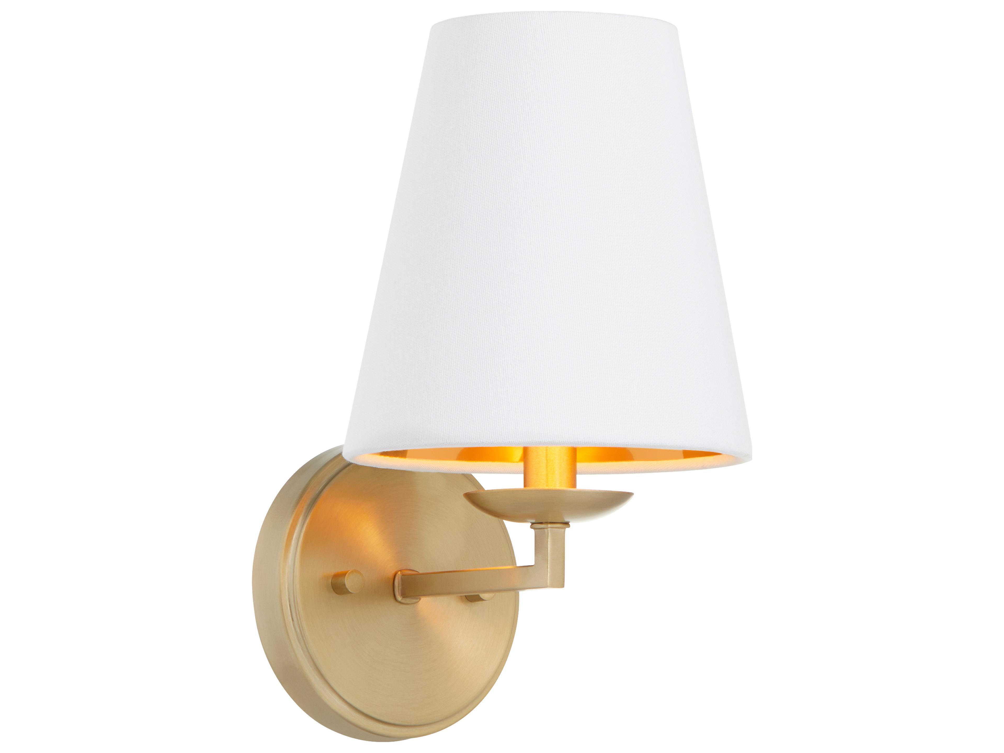 Quorum Karnes 1-Light Aged Brass Wall Sconce