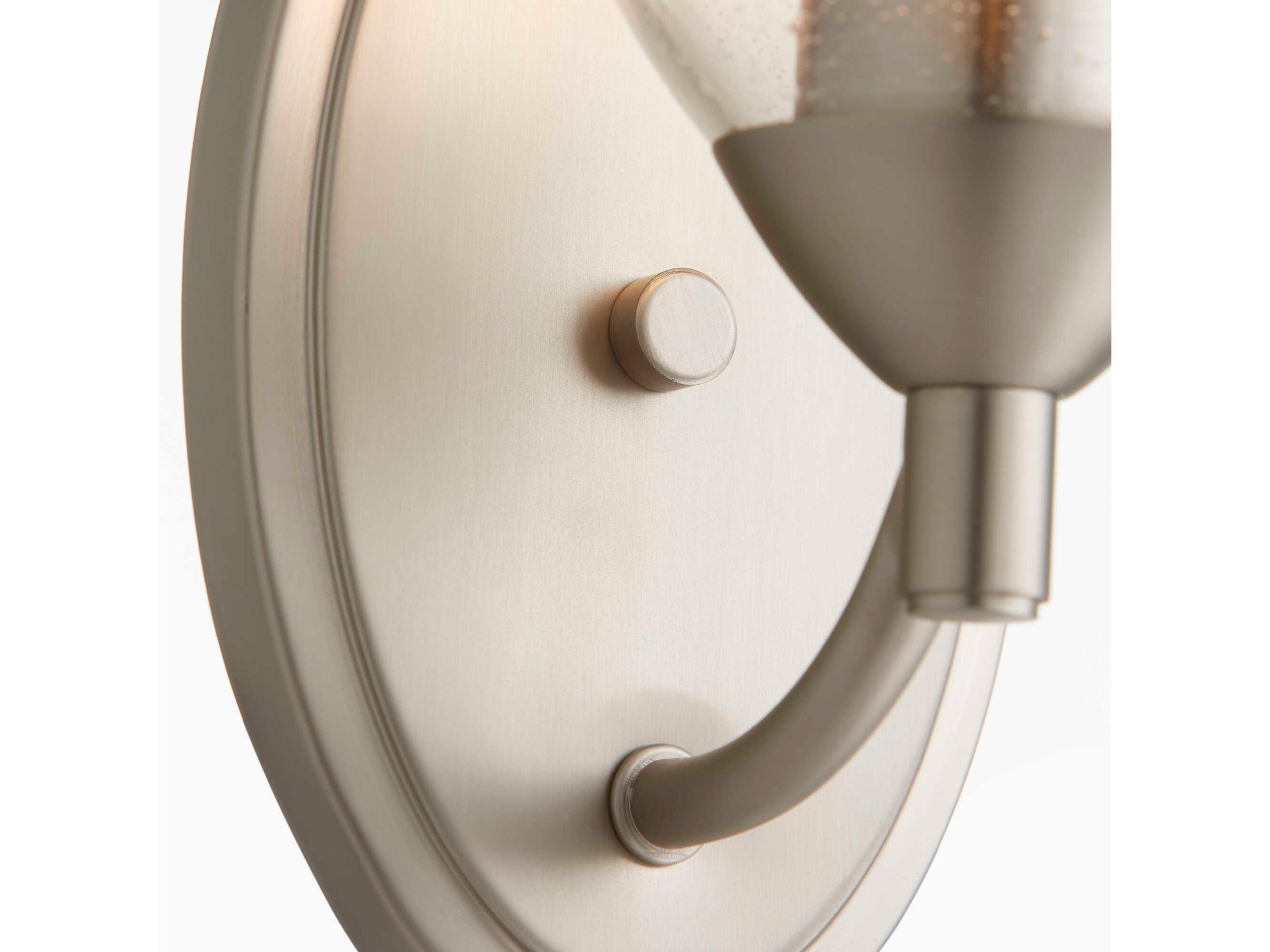 Quorum Barkley 1-Light Satin Nickel Wall Sconce