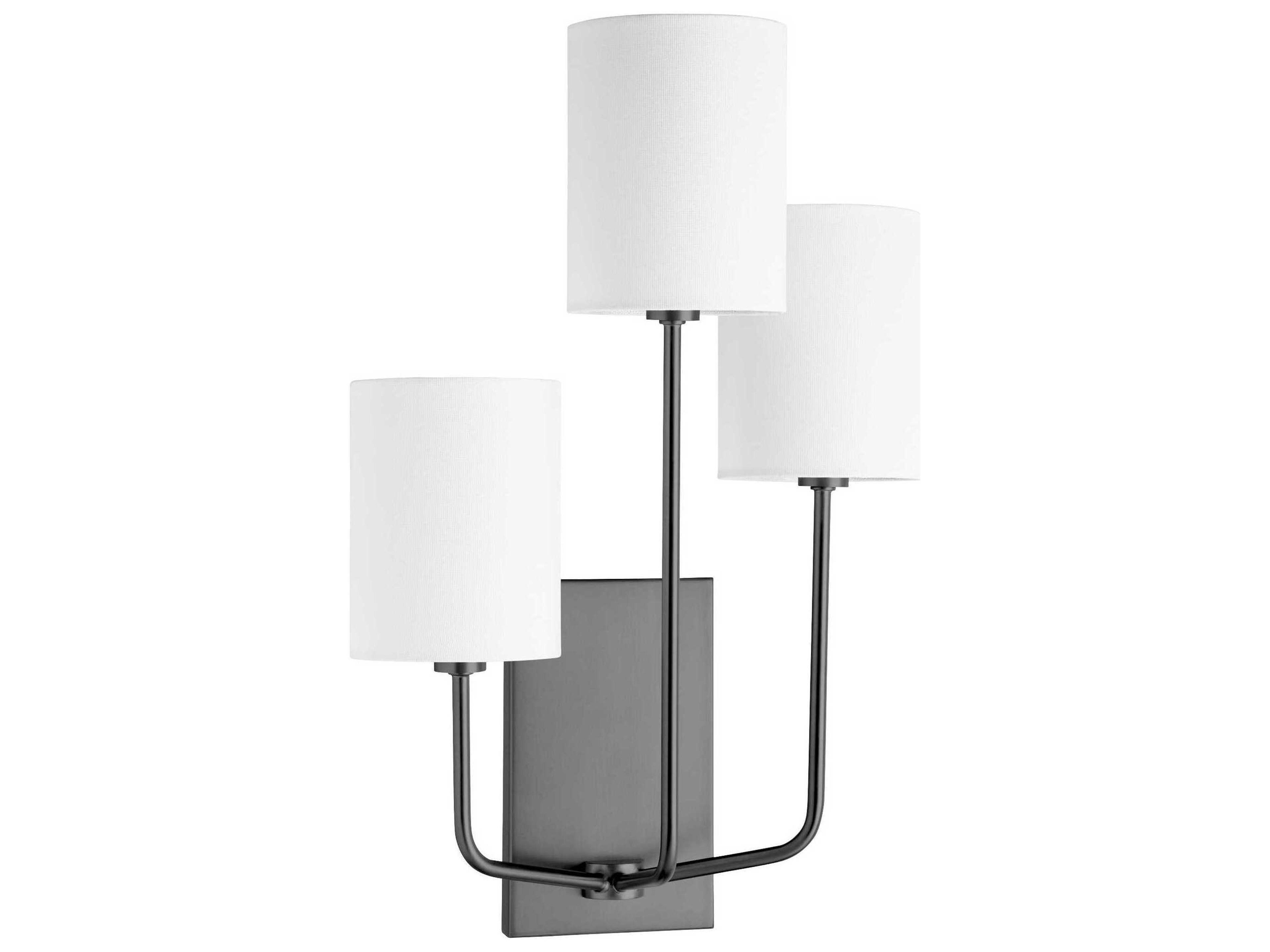 Harmony 3-Light Matte Black Vanity Light