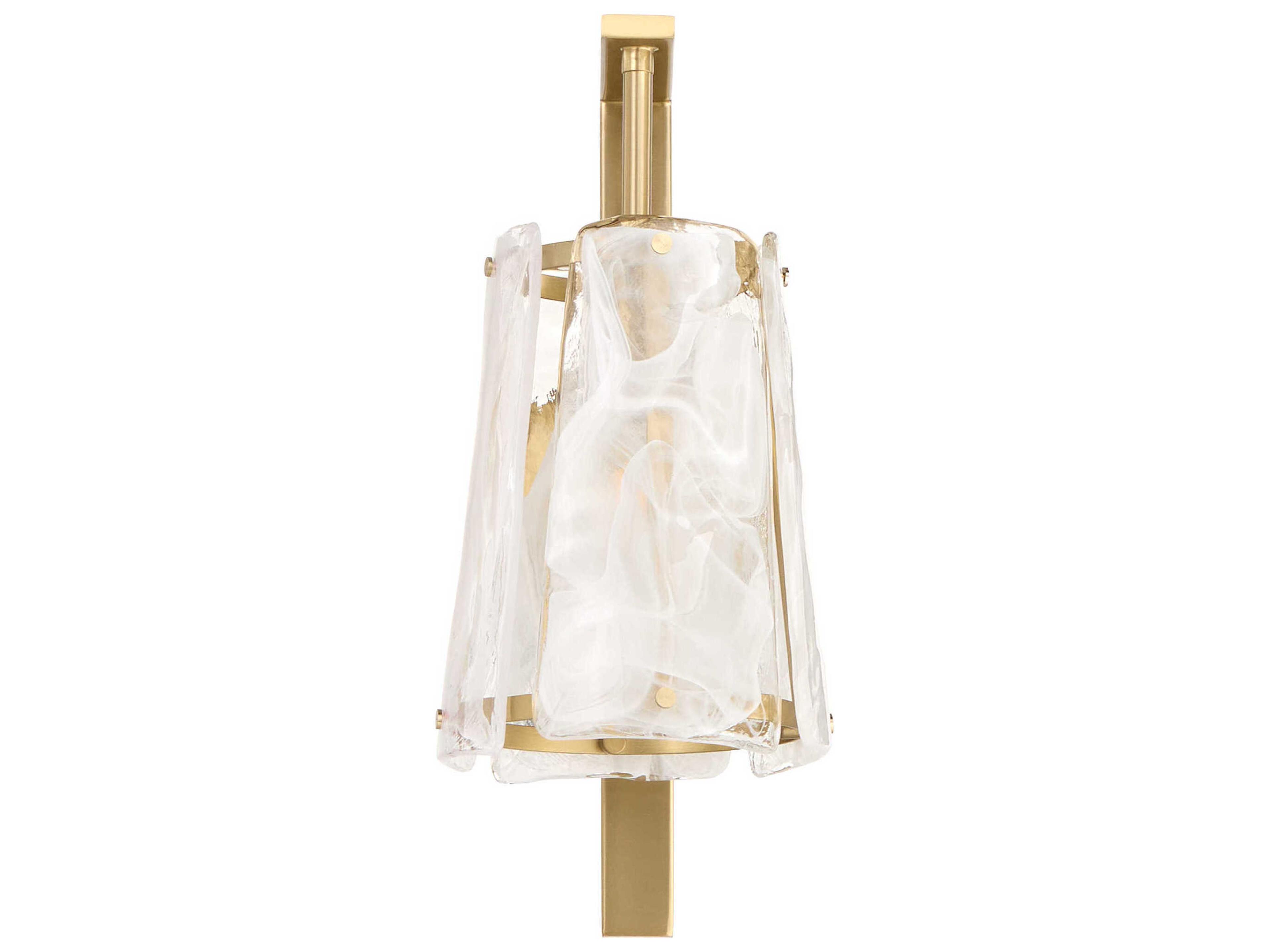 Prestige 1-Light Aged Brass Wall Sconce