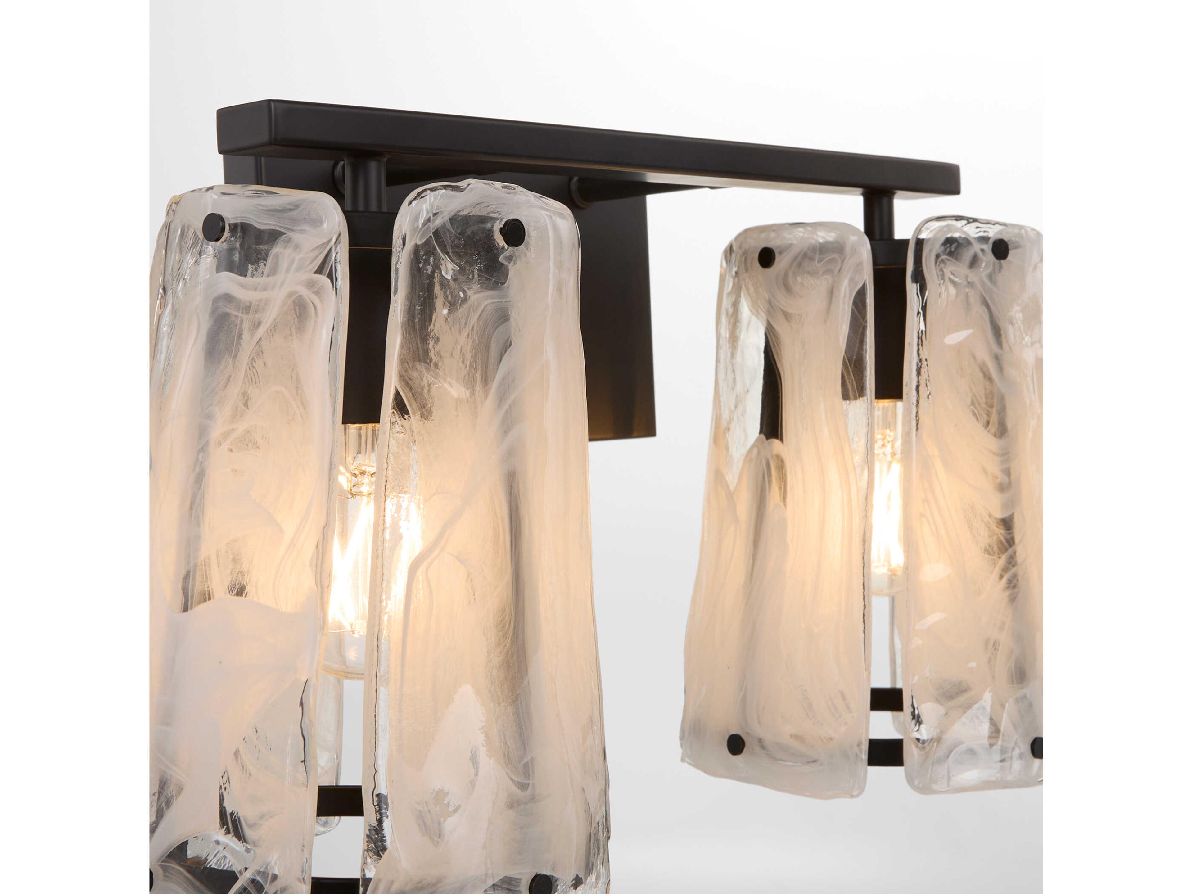 Quorum Prestige 2-Light Matte Black Vanity Light