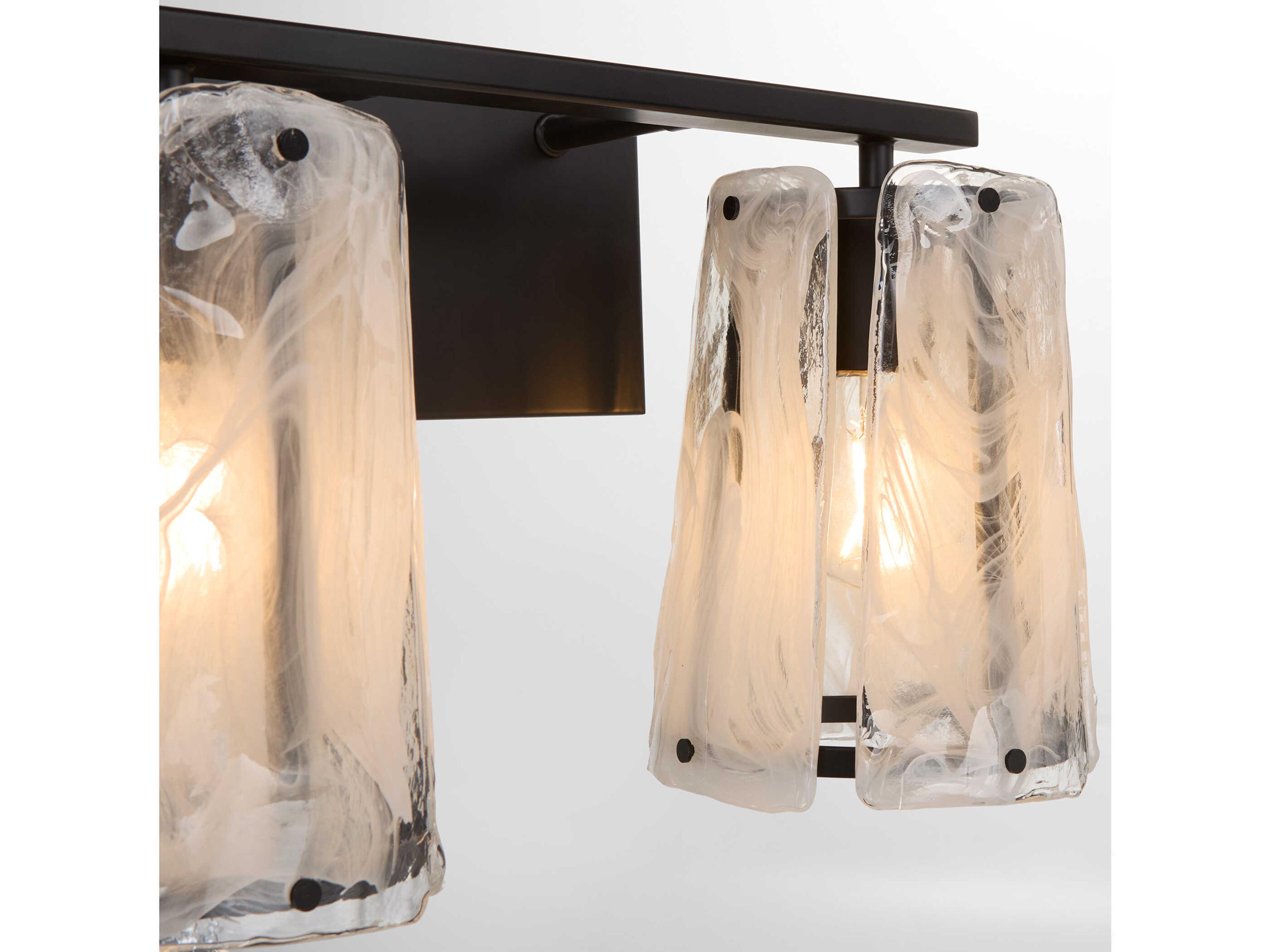 Quorum Prestige 2-Light Matte Black Vanity Light