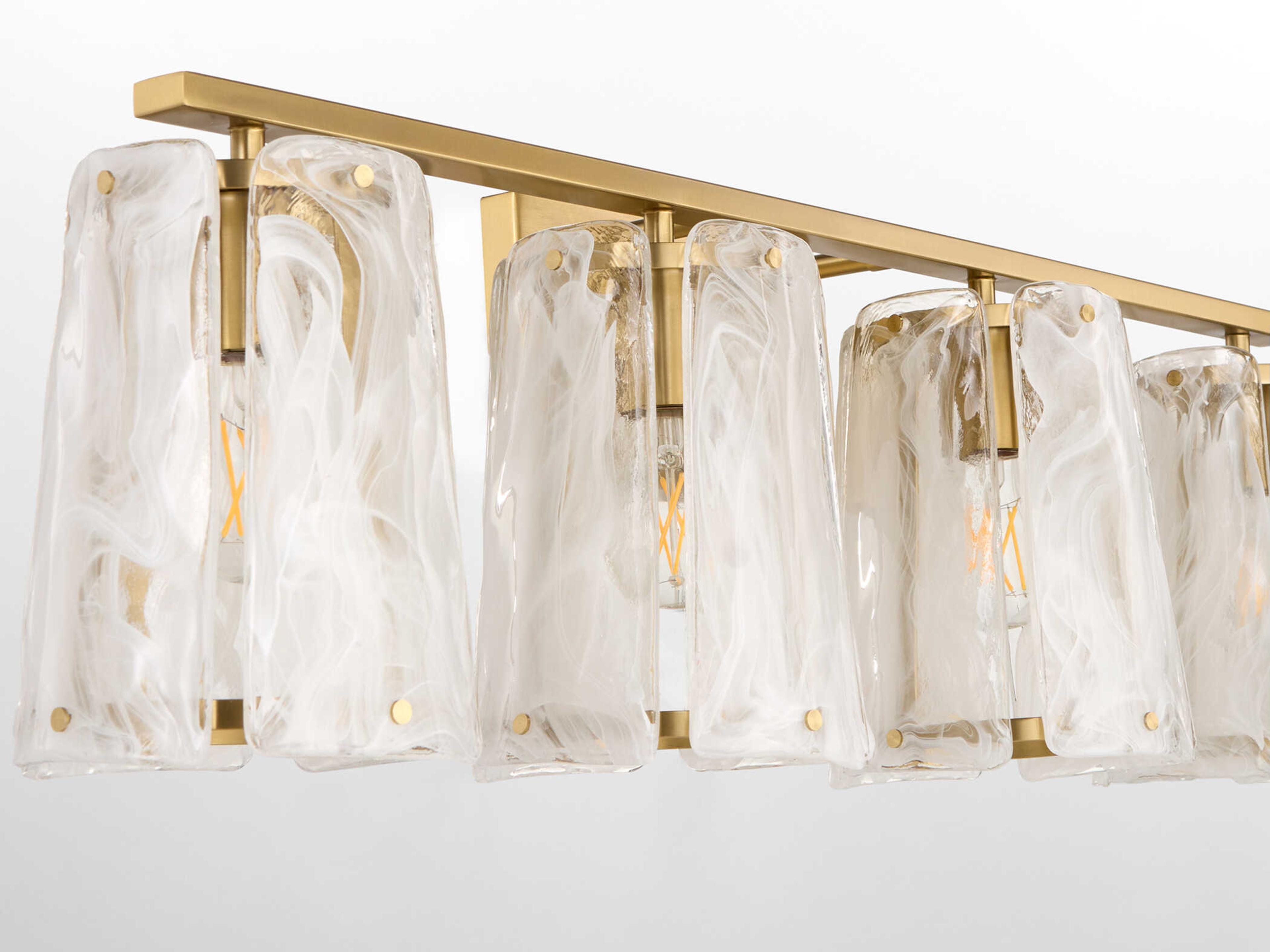 Quorum Prestige 4-Light Aged Brass Vanity Light