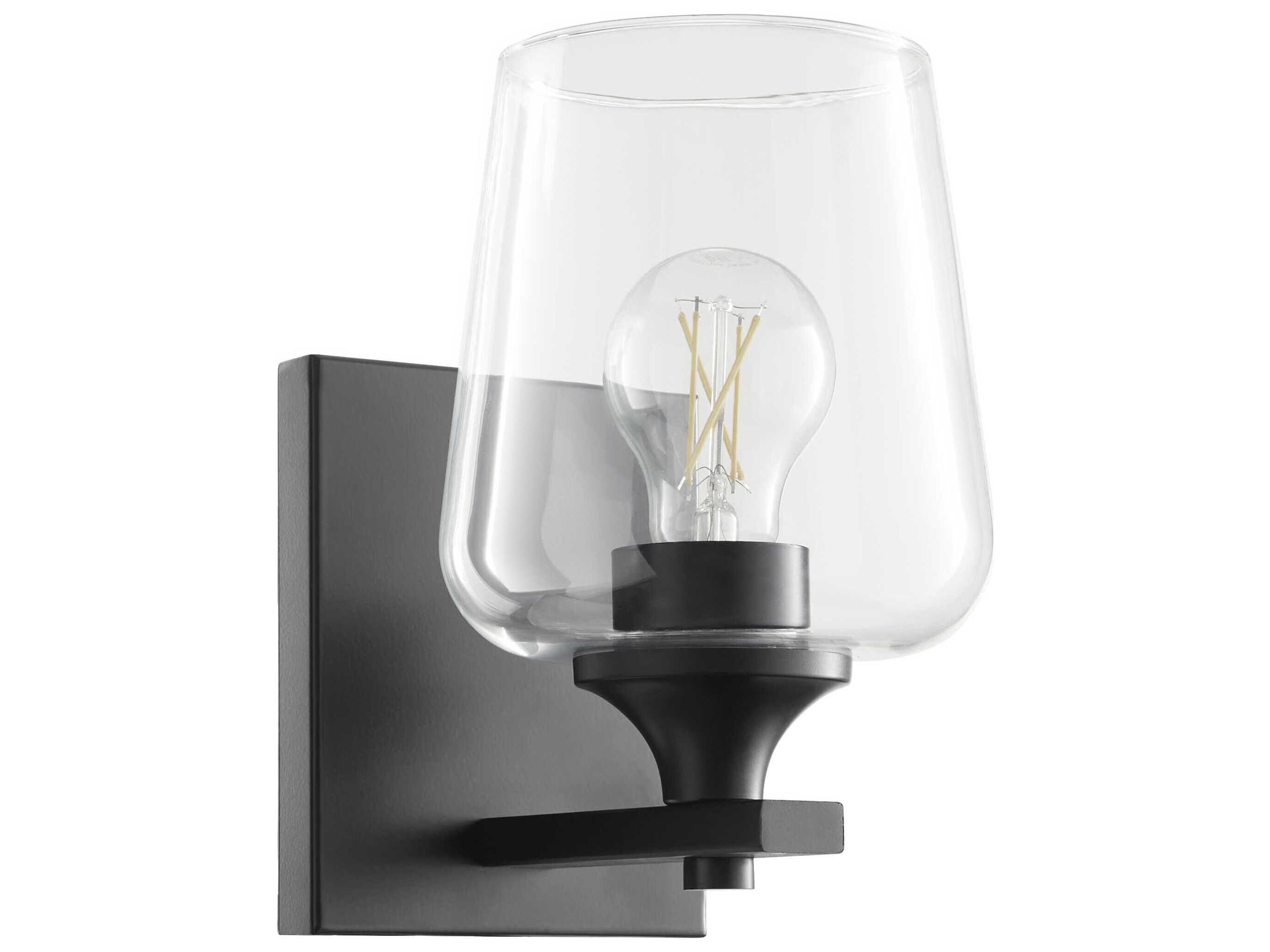 Veno 1-Light Matte Black Wall Sconce