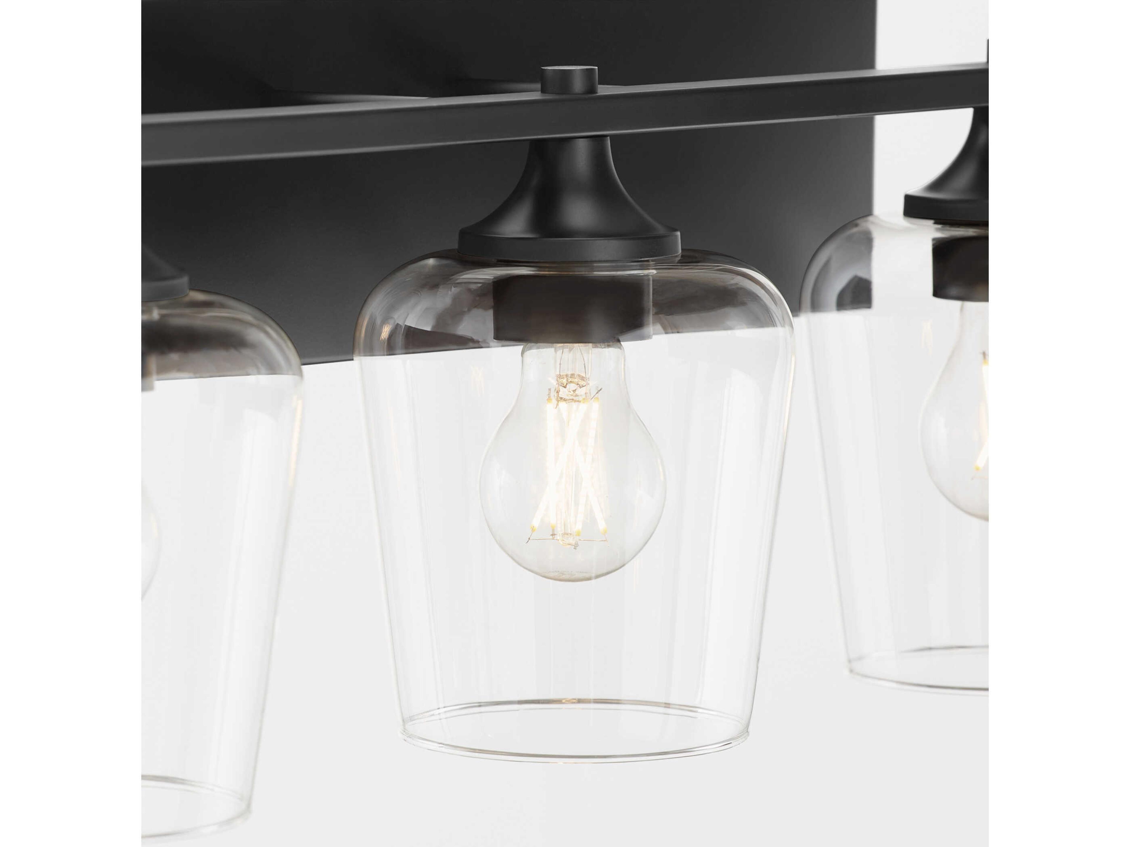 Quorum Veno 3-Light Matte Black Vanity Light