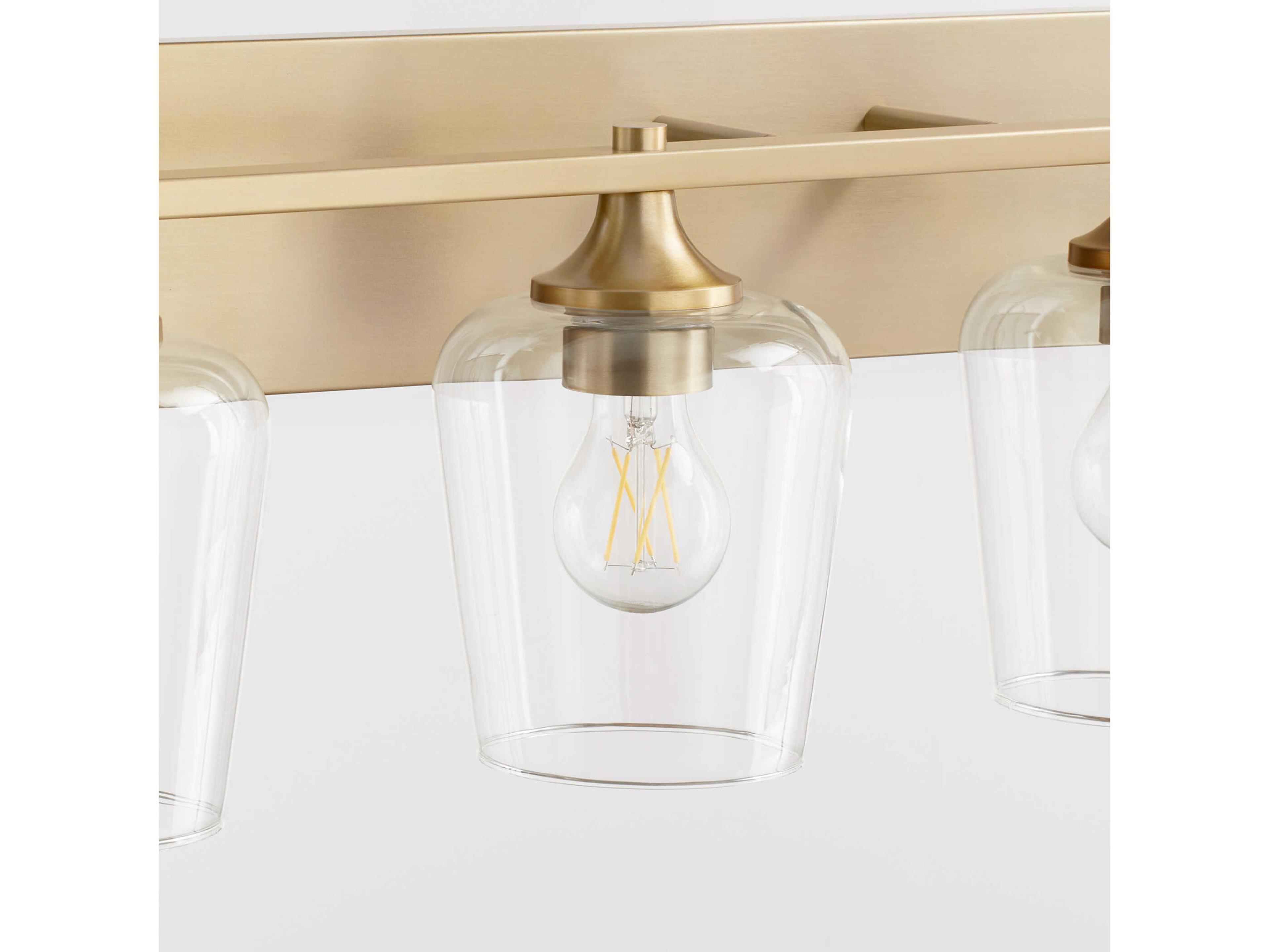 Quorum Veno 4-Light Aged Brass Vanity Light