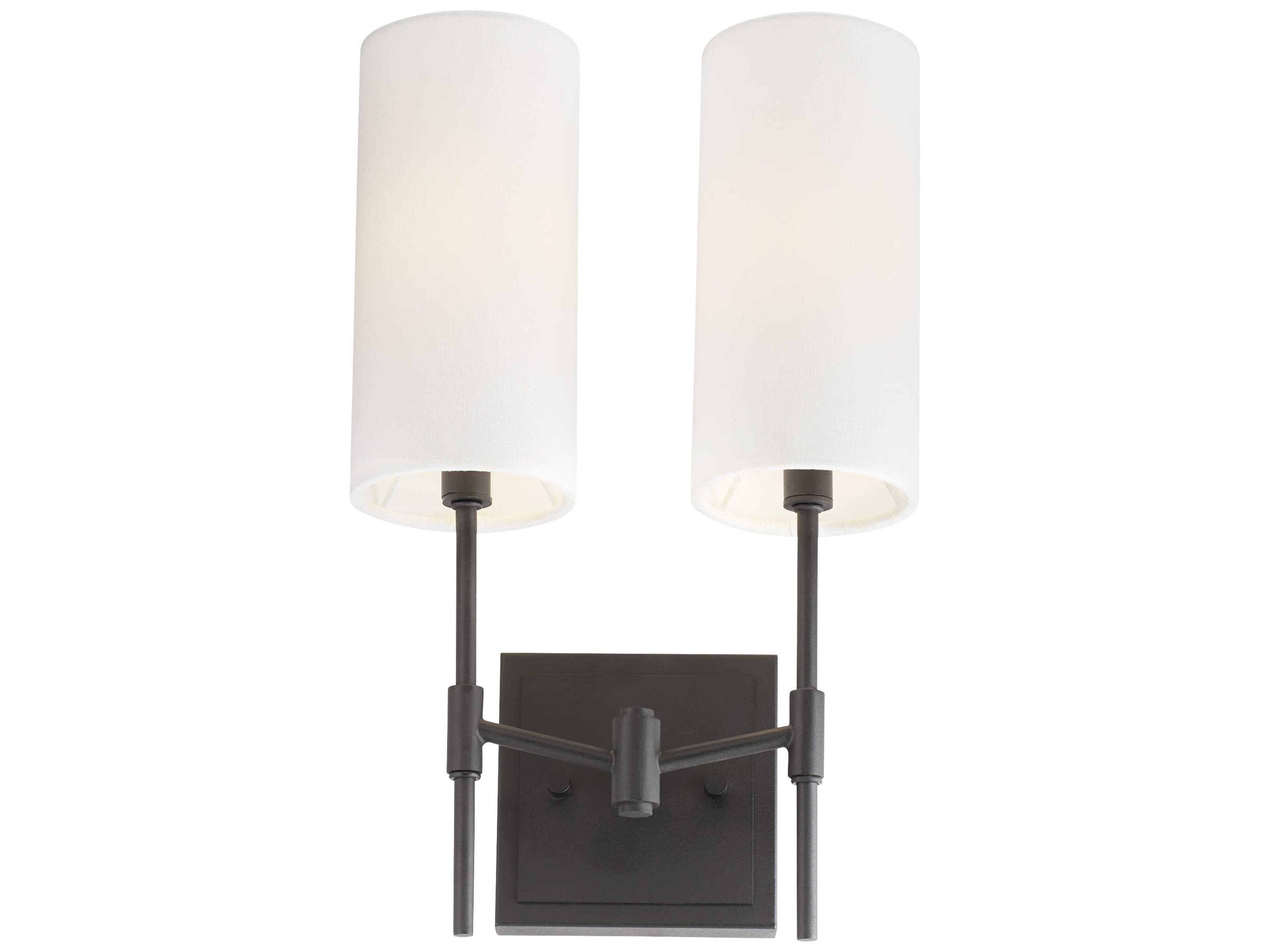 Quorum Hamilton 2-Light Matte Black Wall Sconce