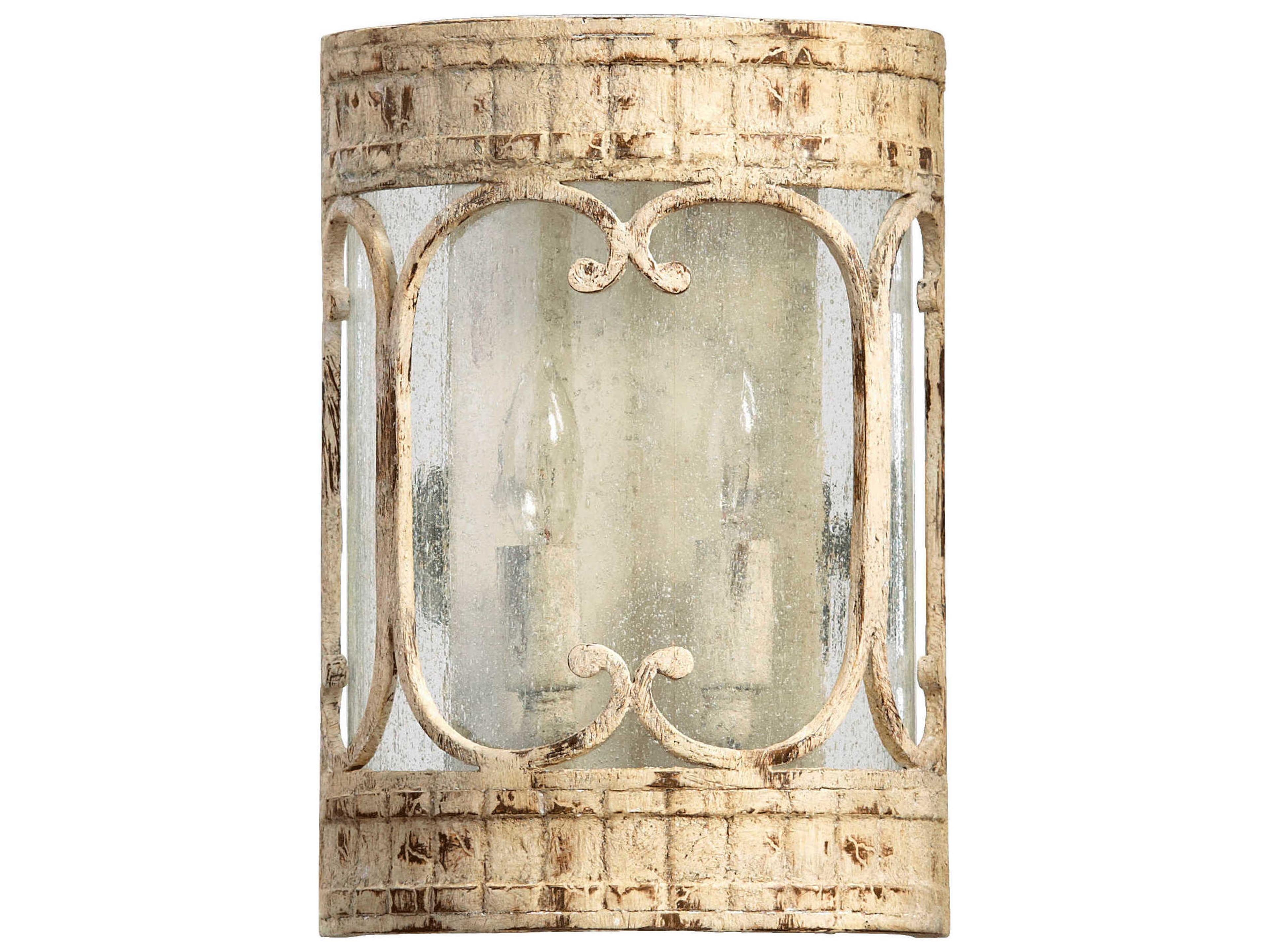 Florence 2-Light Persian White Glass Wall Sconce
