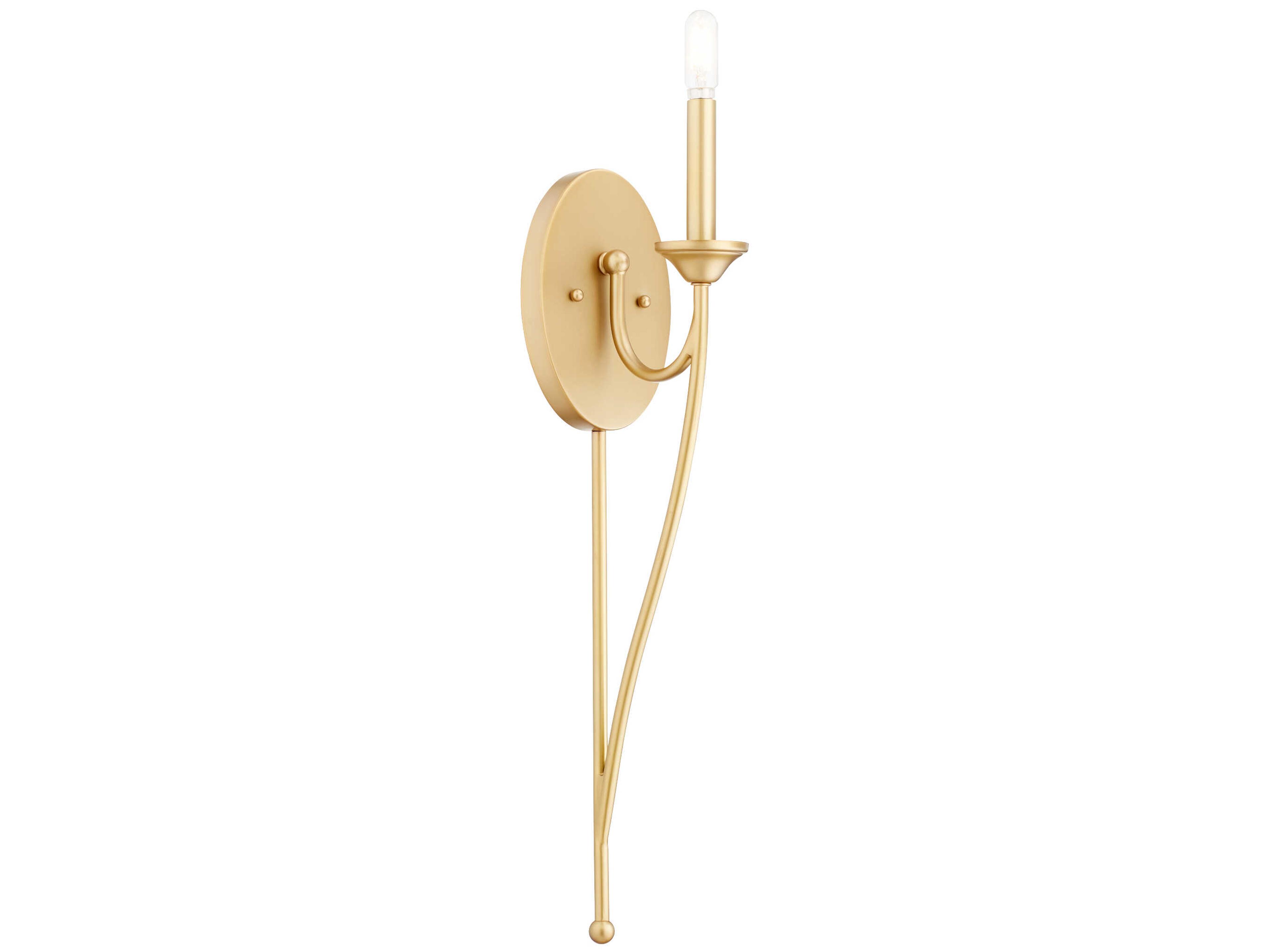Quorum Brooks 1-Light Aged Brass Wall Sconce