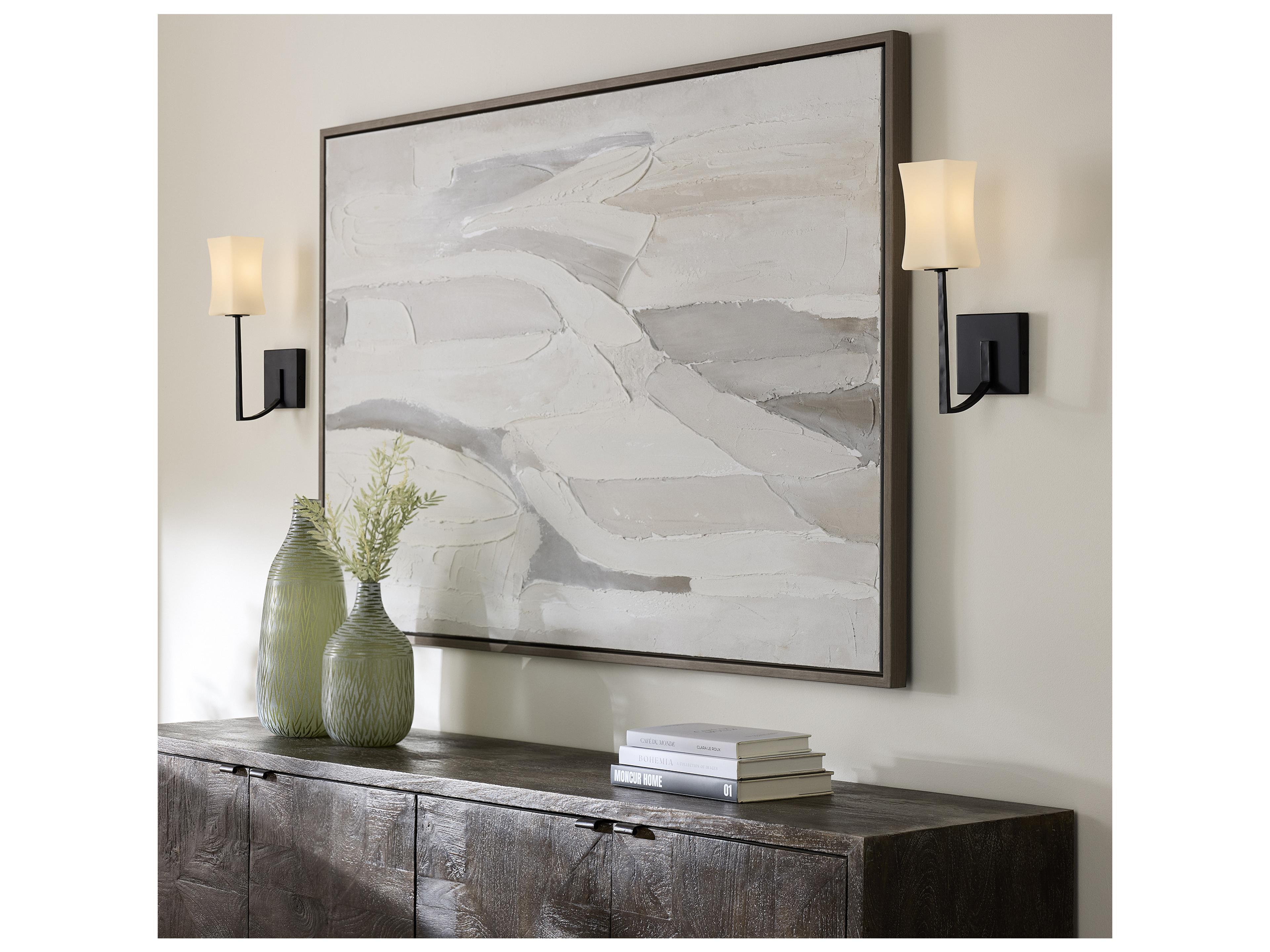 Quorum Ayala 1-Light Matte Black Wall Sconce