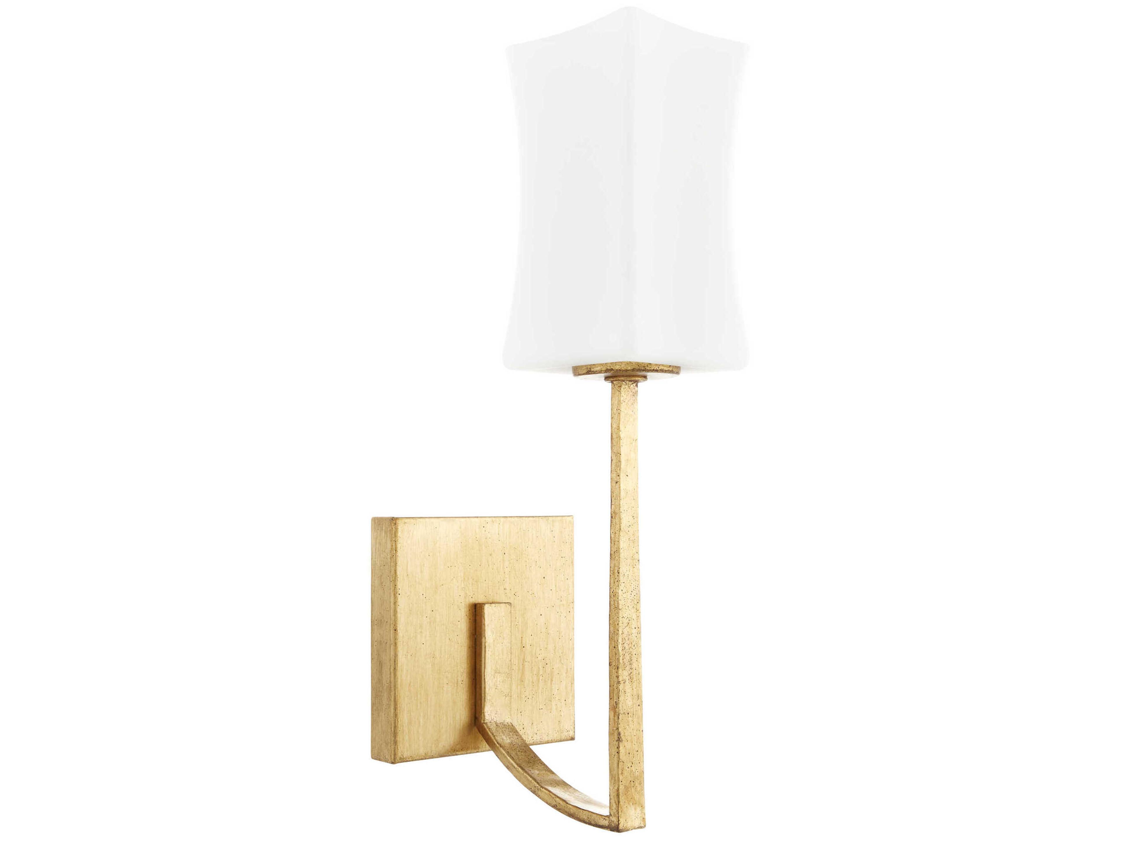 Ayala 1-Light Gold Leaf Wall Sconce