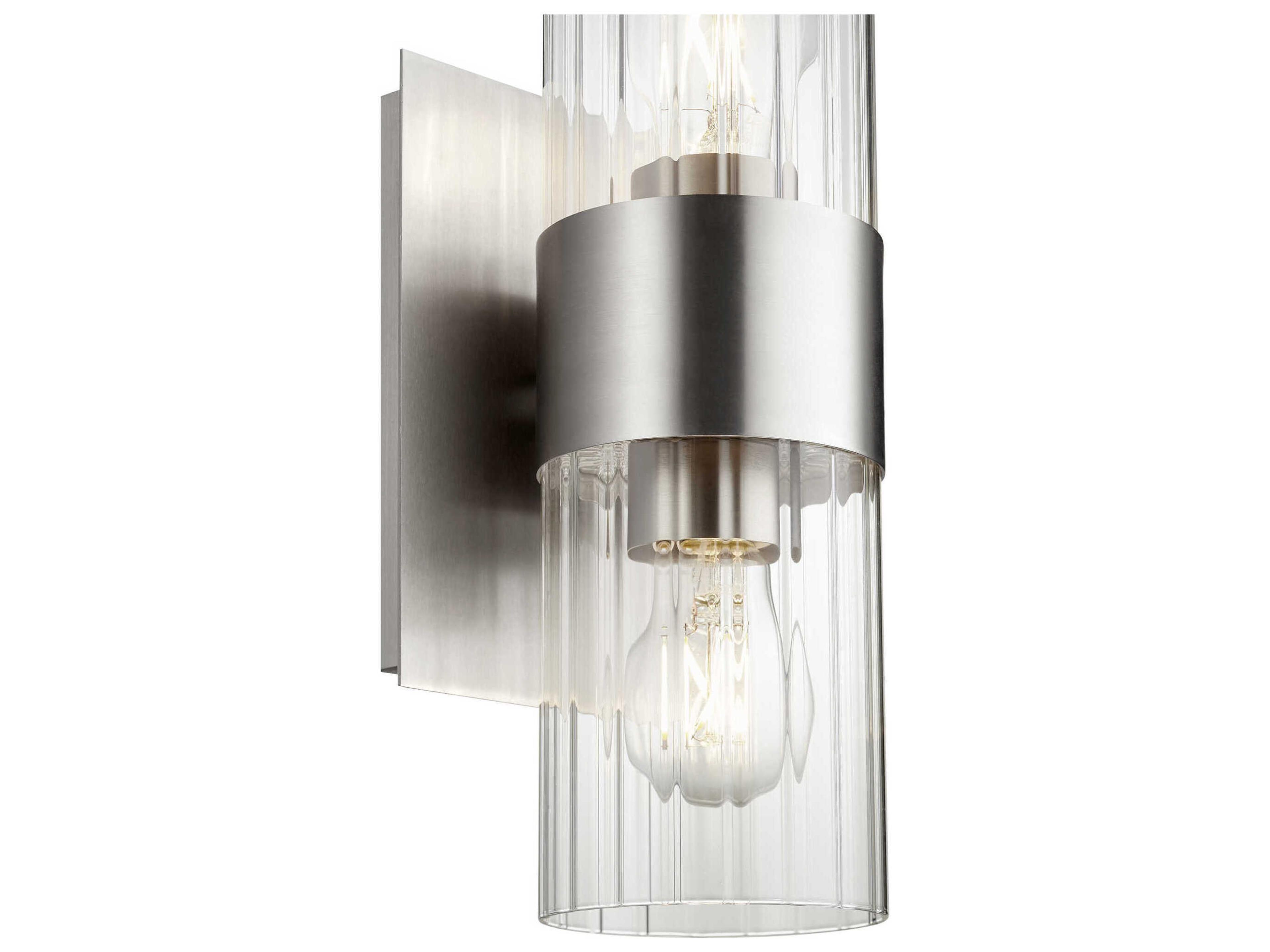 Quorum 2-Light Satin Nickel Wall Sconce