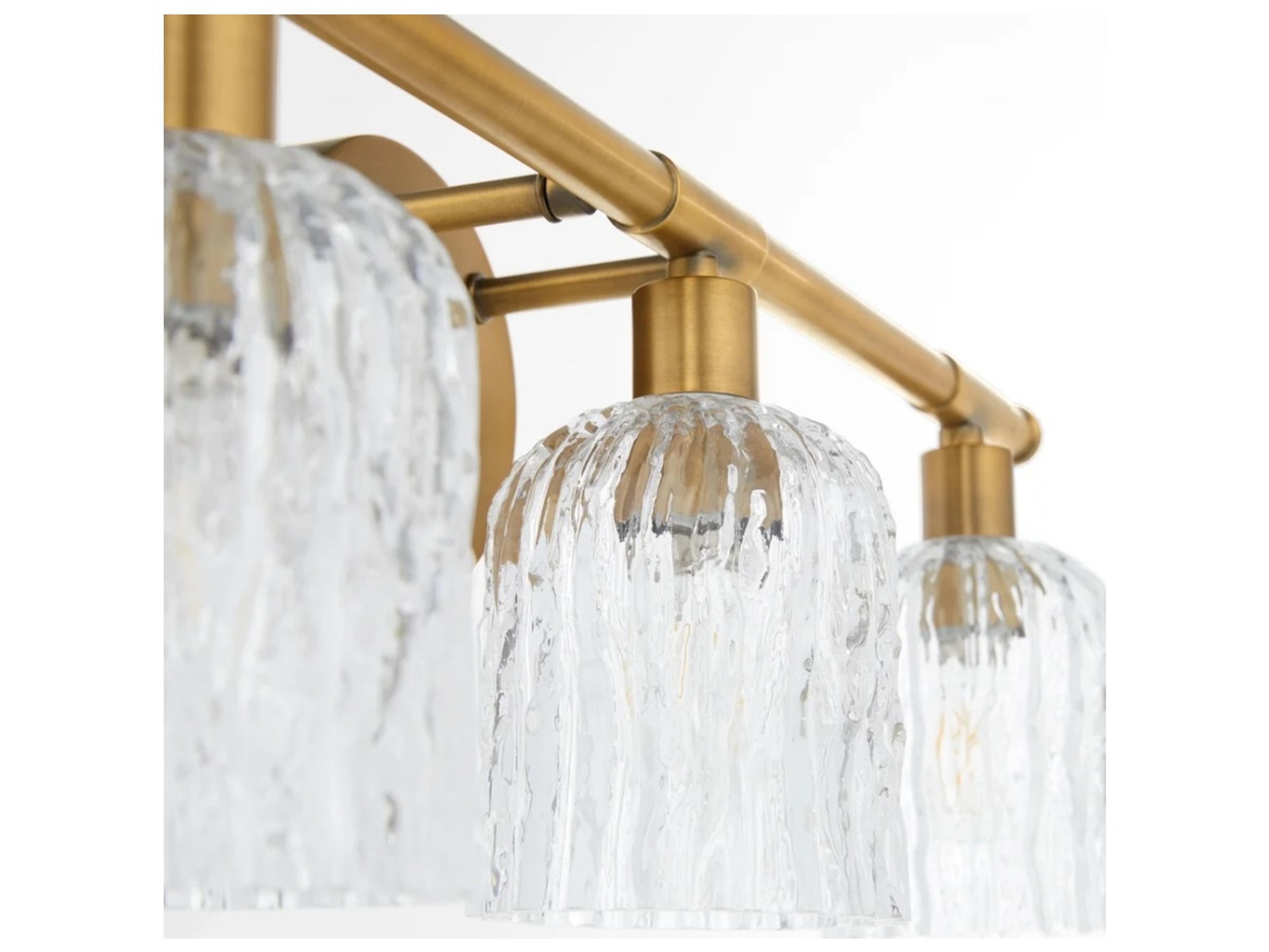 Quorum Meriam 3-Light Brushed Brass Vanity Light