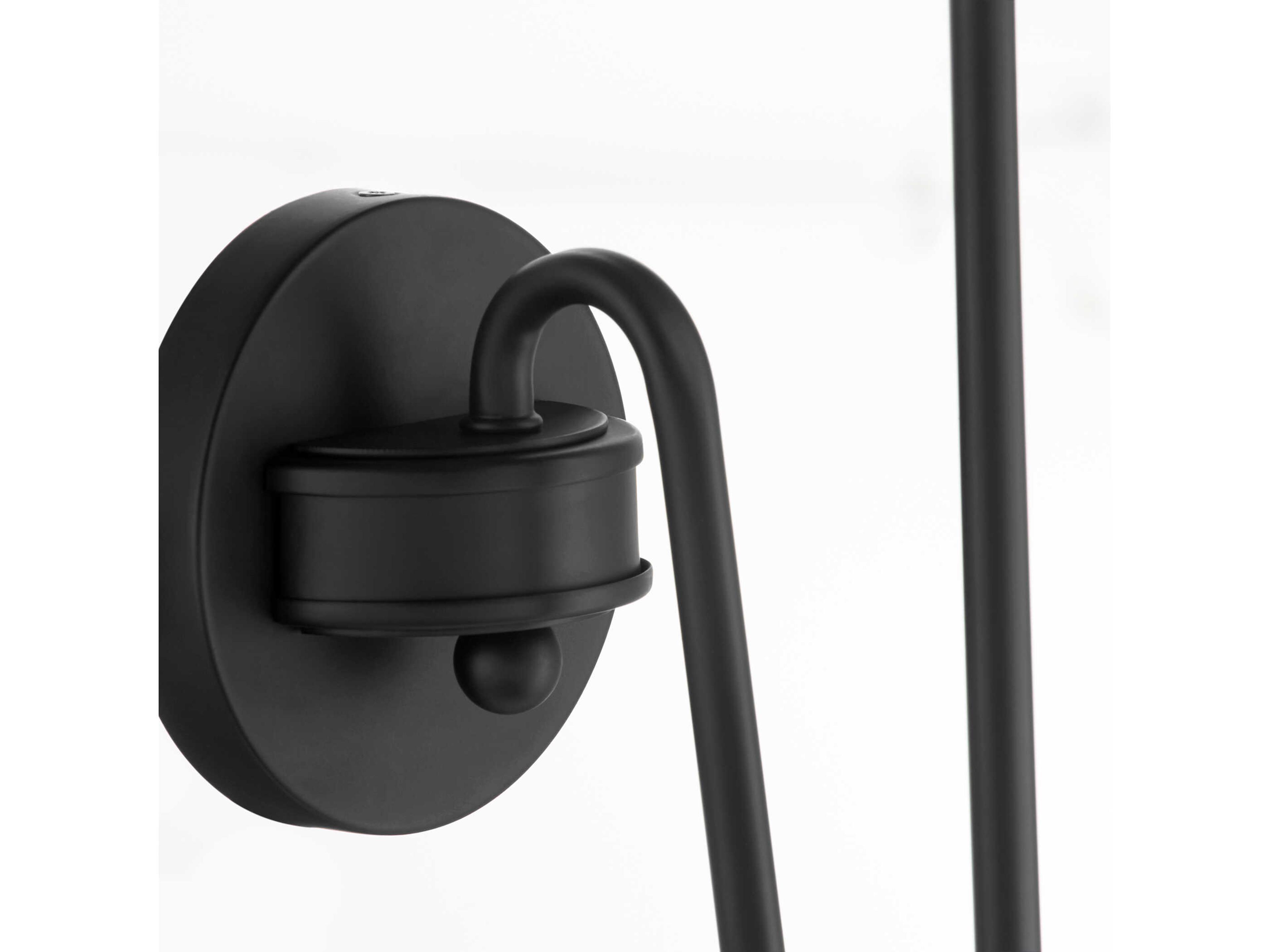 Quorum Charlotte 1-Light Matte Black Wall Sconce