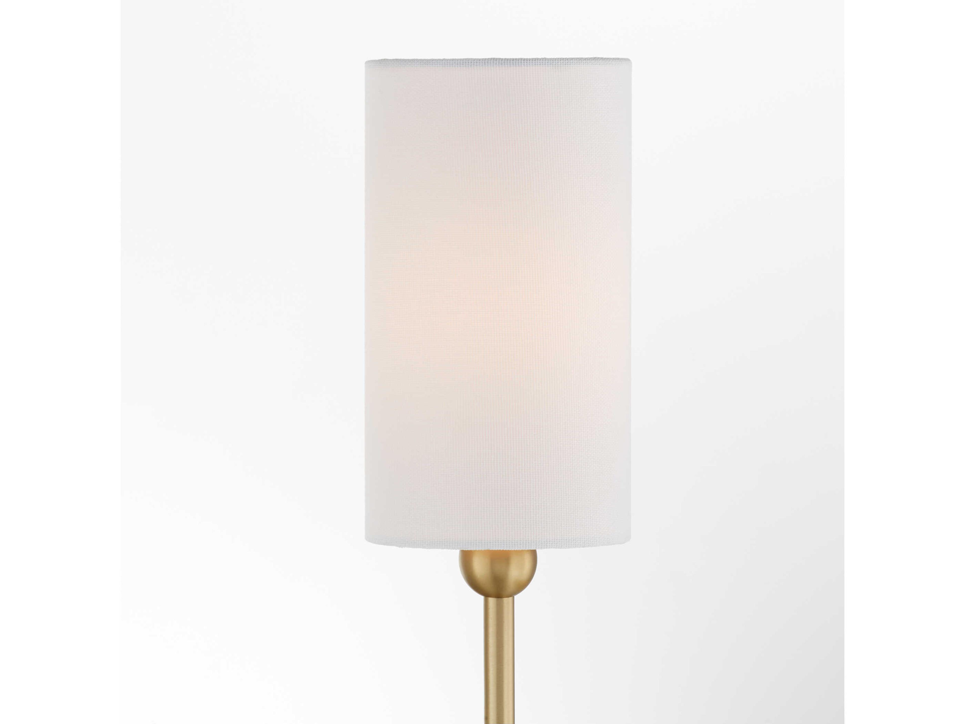 Quorum Charlotte 1-Light Aged Brass Wall Sconce