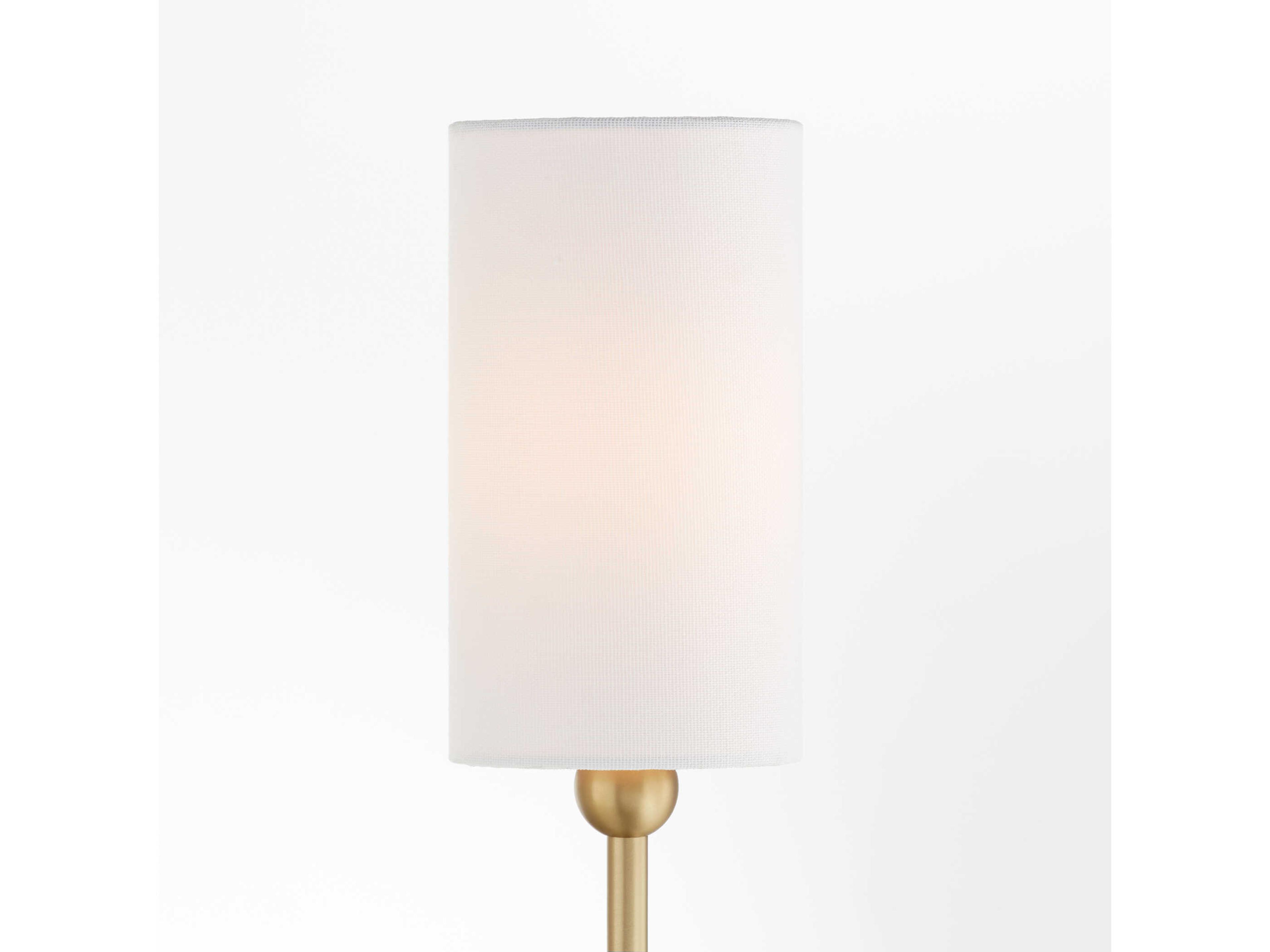 Quorum Charlotte 2-Light Aged Brass Vanity Light