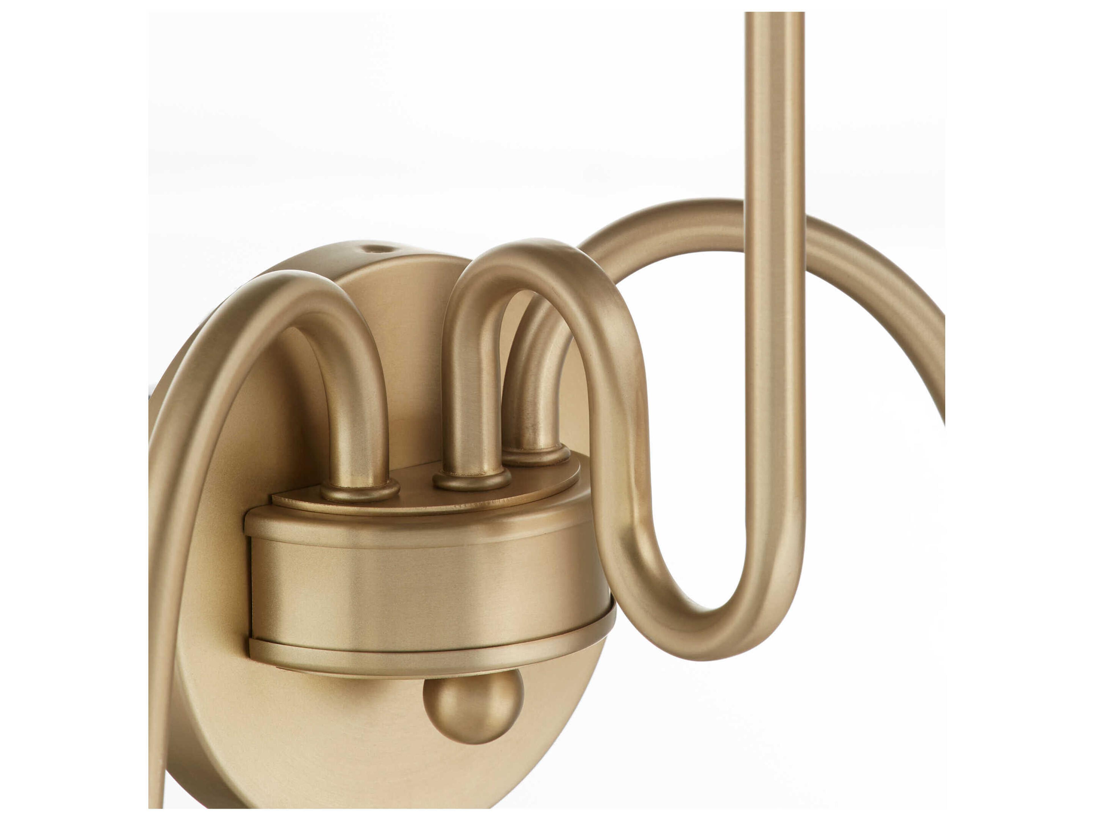 Quorum Charlotte 3-Light Aged Brass Vanity Light