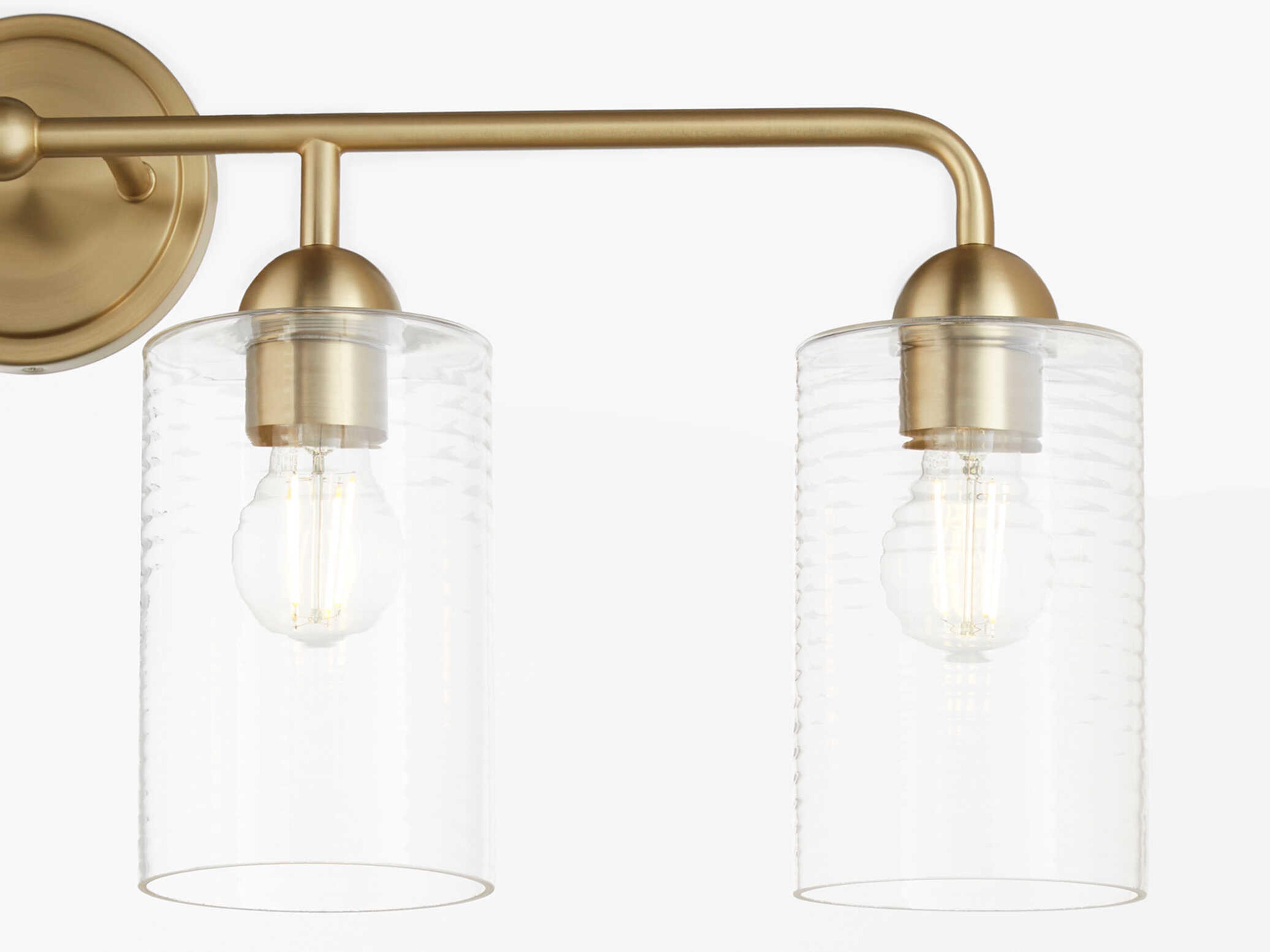 Quorum Charlotte 4-Light Aged Brass Vanity Light