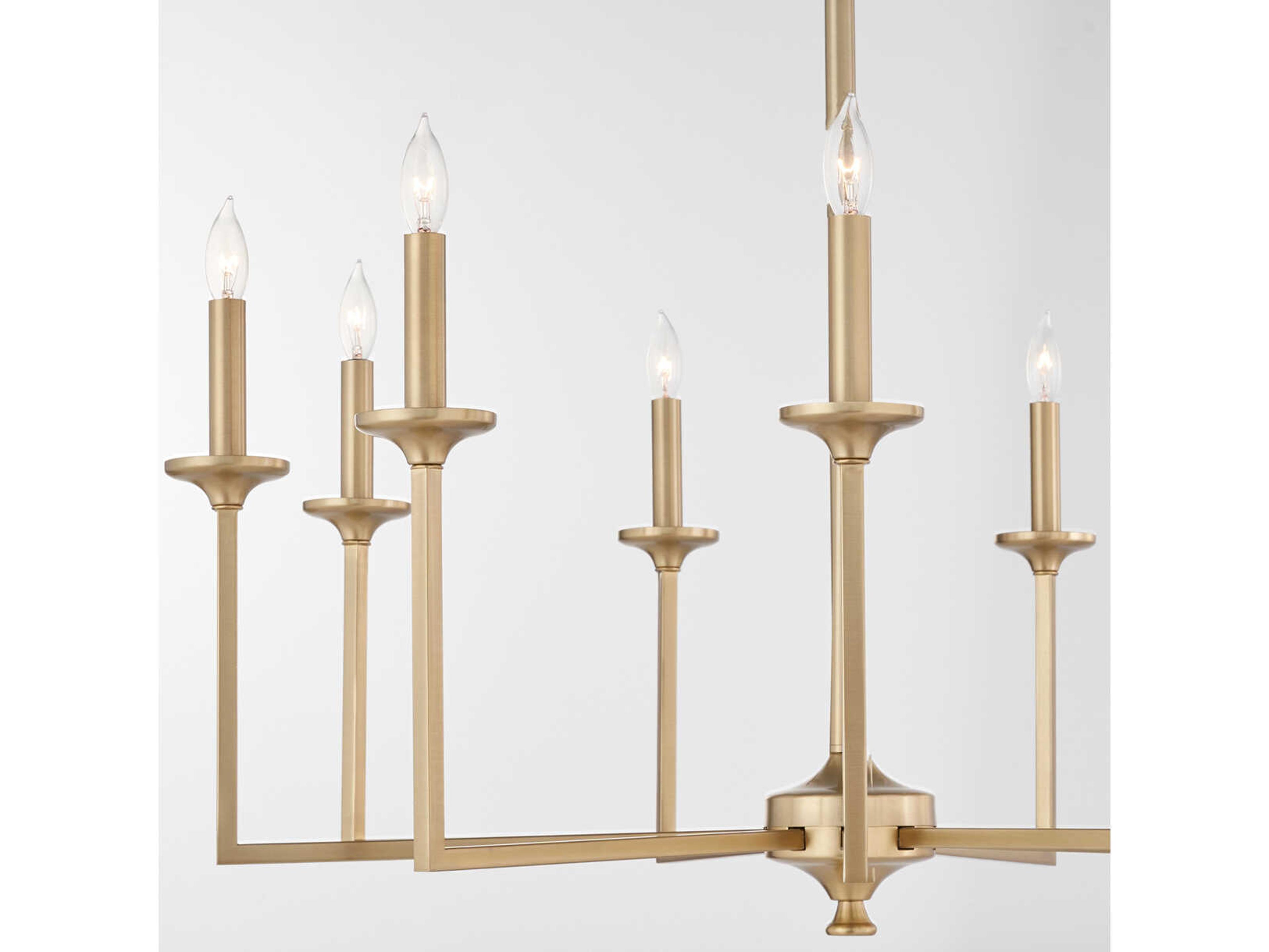 Quorum Eldorado 9-Light Aged Brass Candelabra Chandelier