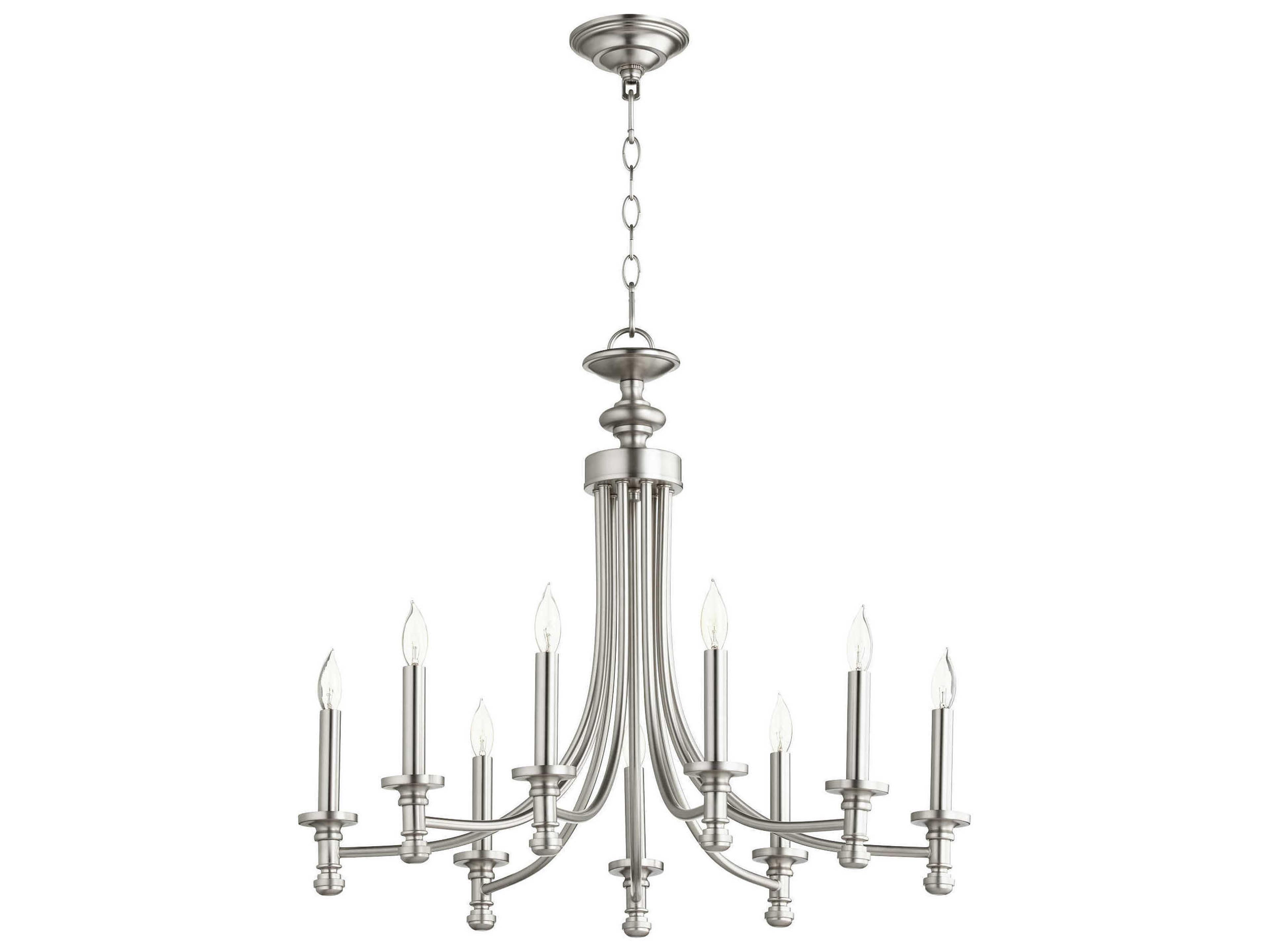 Rossington 9-Light Satin Nickel Candelabra Chandelier