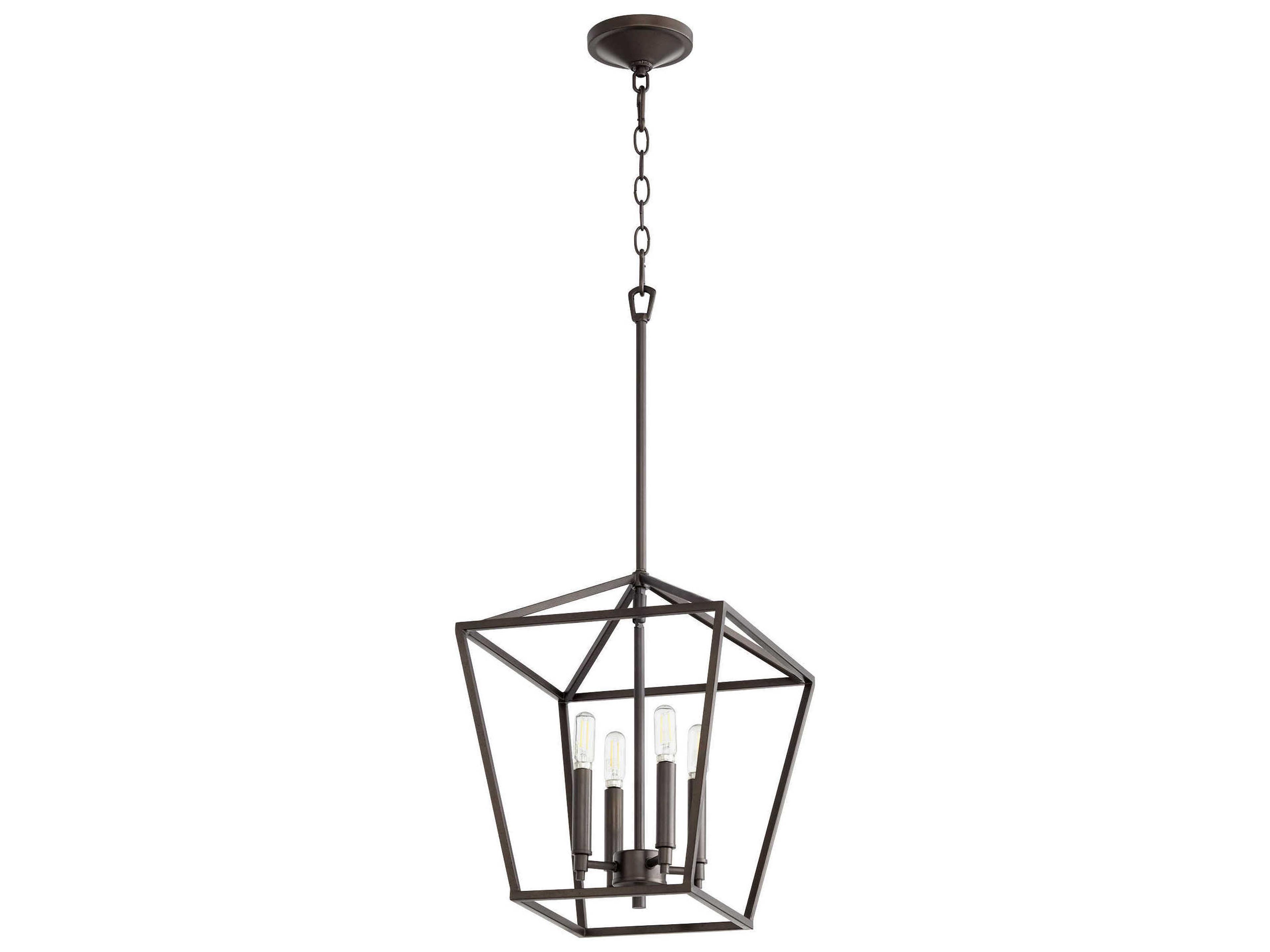 Gabriel 4-Light Oiled Bronze Candelabra Chandelier