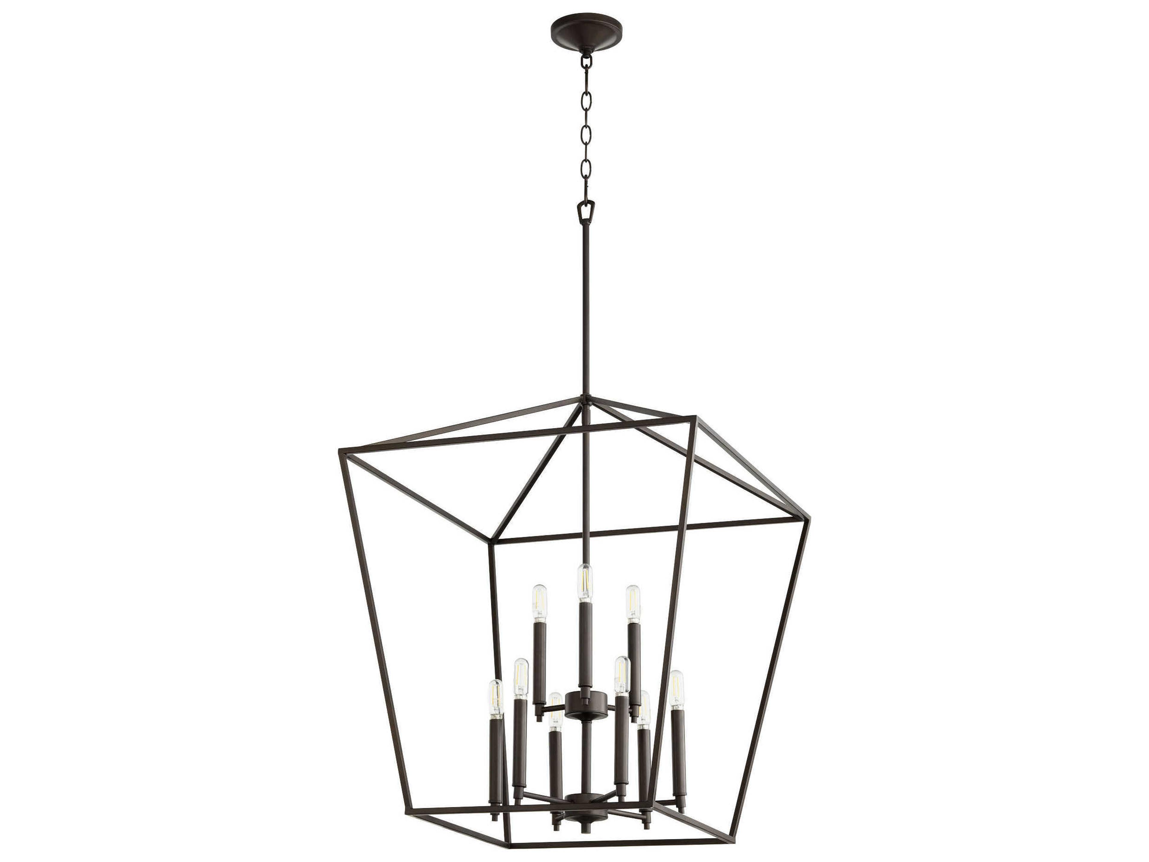 Gabriel 9-Light Oiled Bronze Candelabra Tiered Chandelier