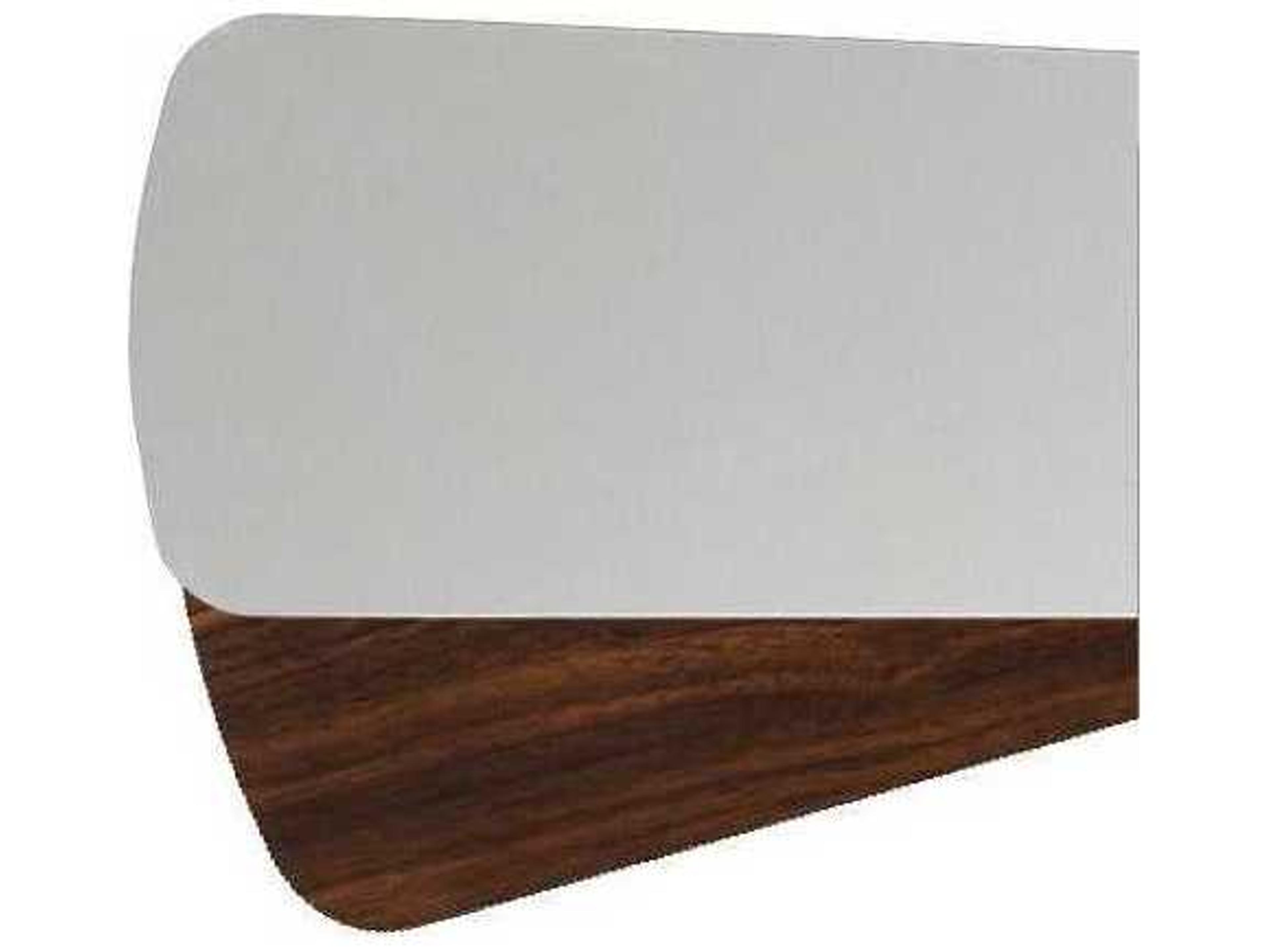 Satin Nickel / Walnut Fan Blade Set of 5