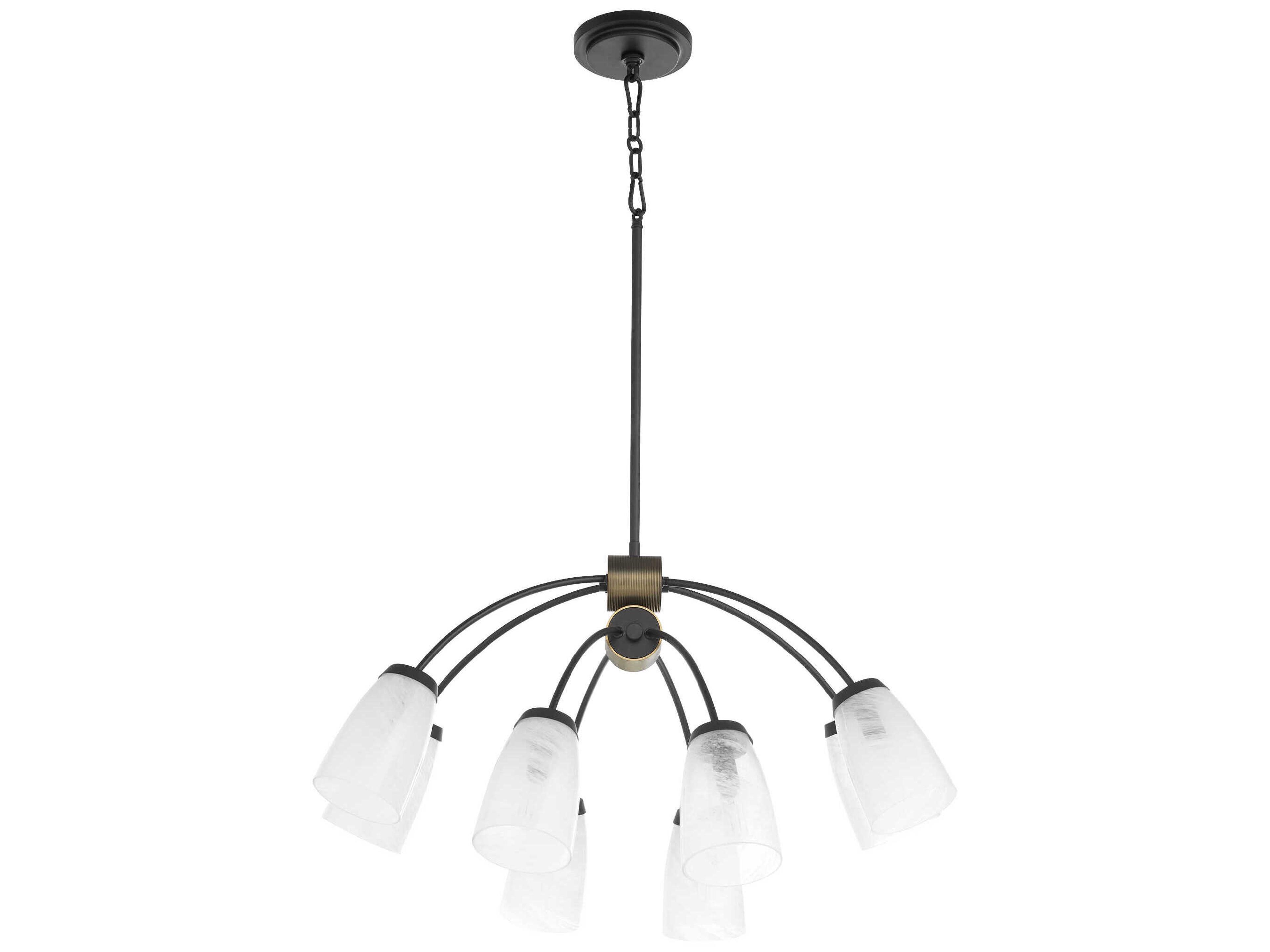 Arpeggio 8-Light Matte Black Chandelier