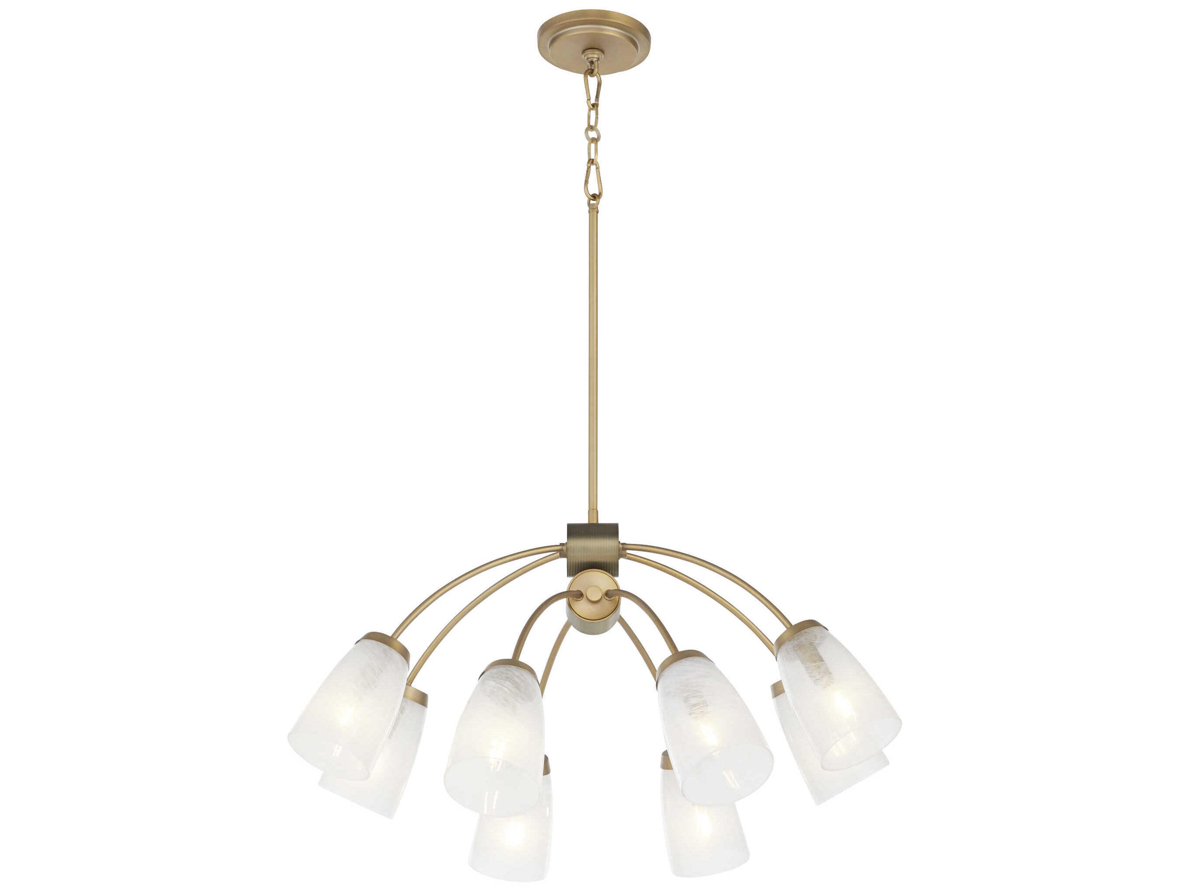Quorum Arpeggio 8-Light Aged Brass Chandelier