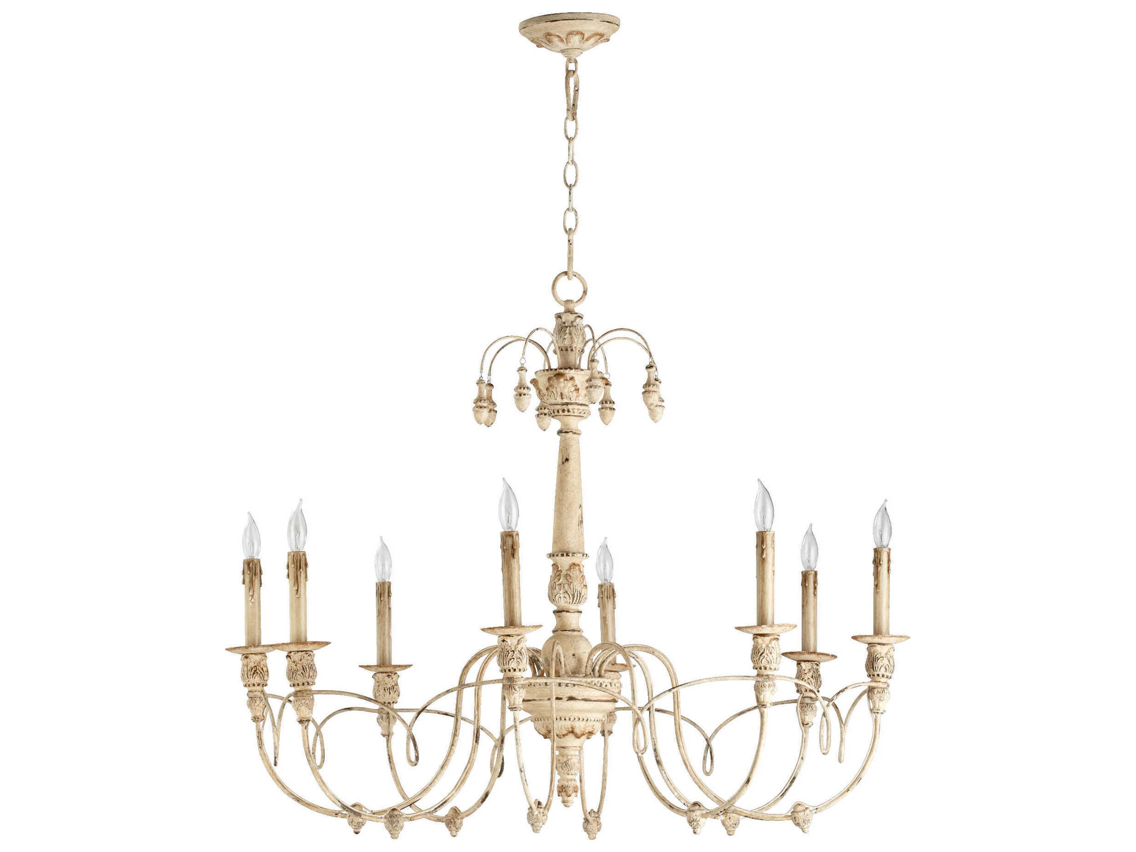 Salento 8-Light Chandelier in Persian White
