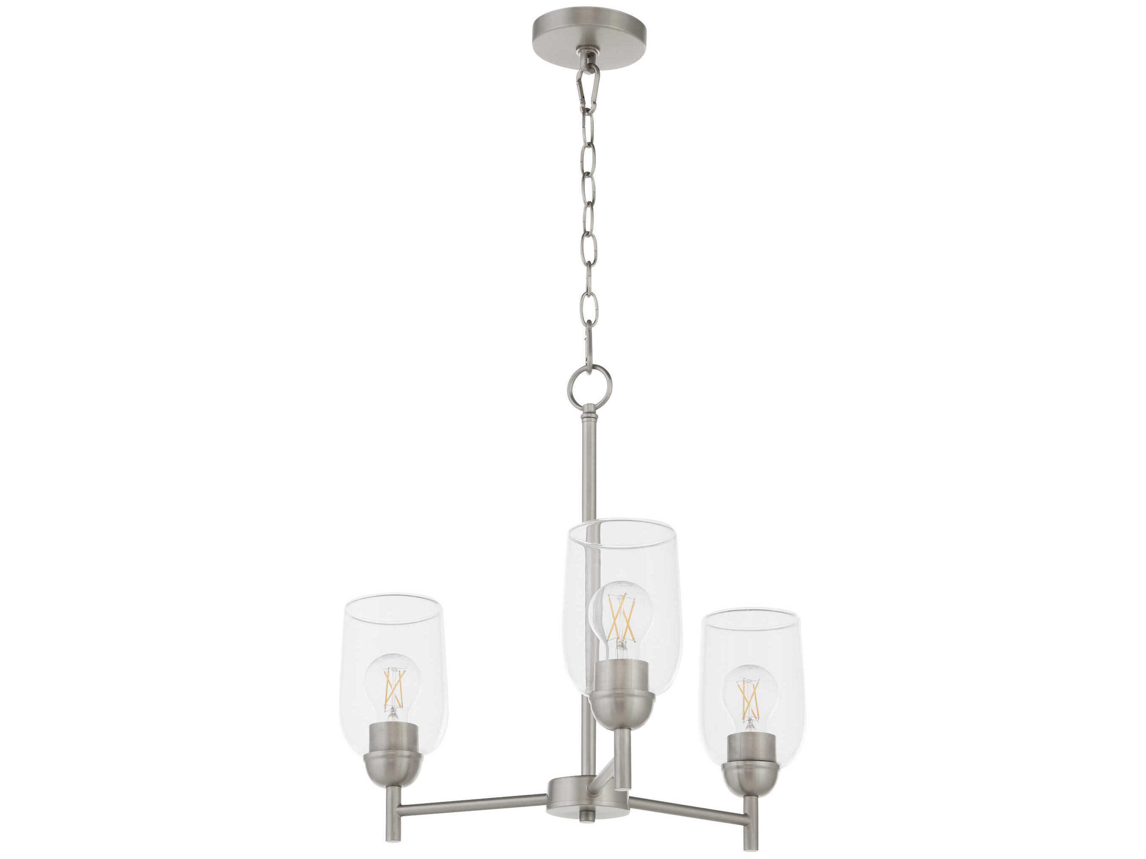 Wallinger 3-Light Satin Nickel Chandelier