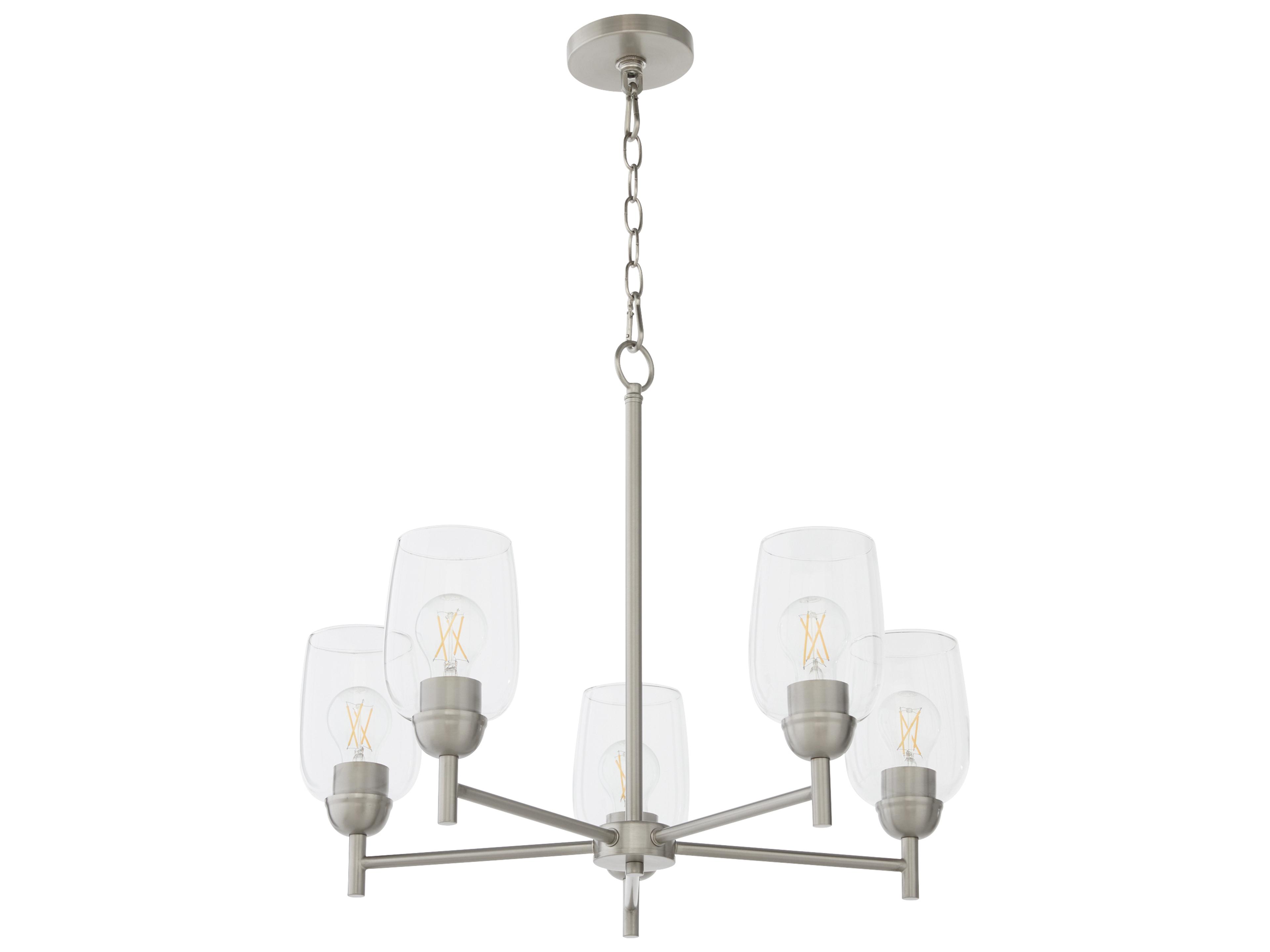 Wallinger 5-Light Satin Nickel Chandelier