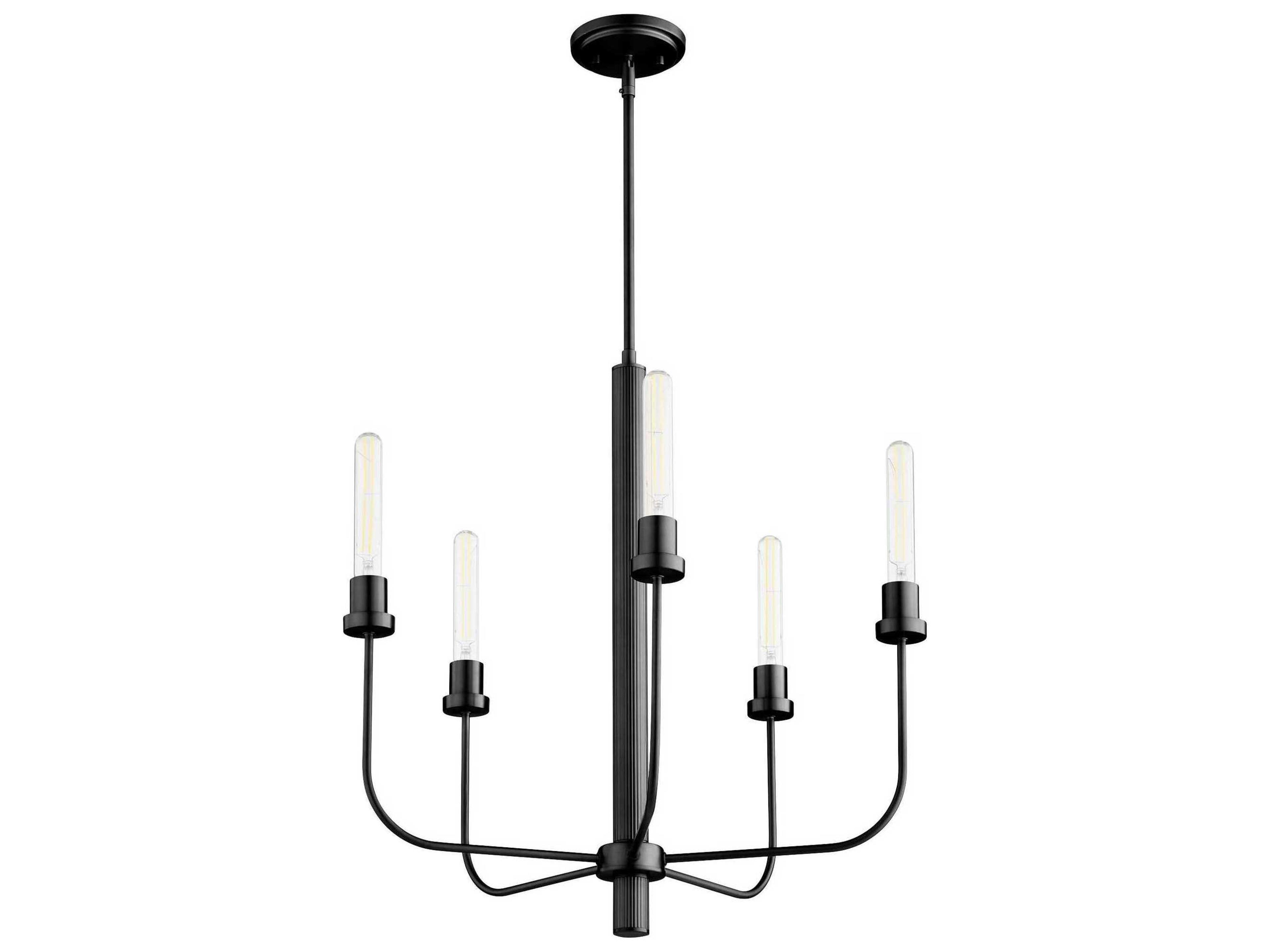 Sheridan 5-Light Matte Black Chandelier