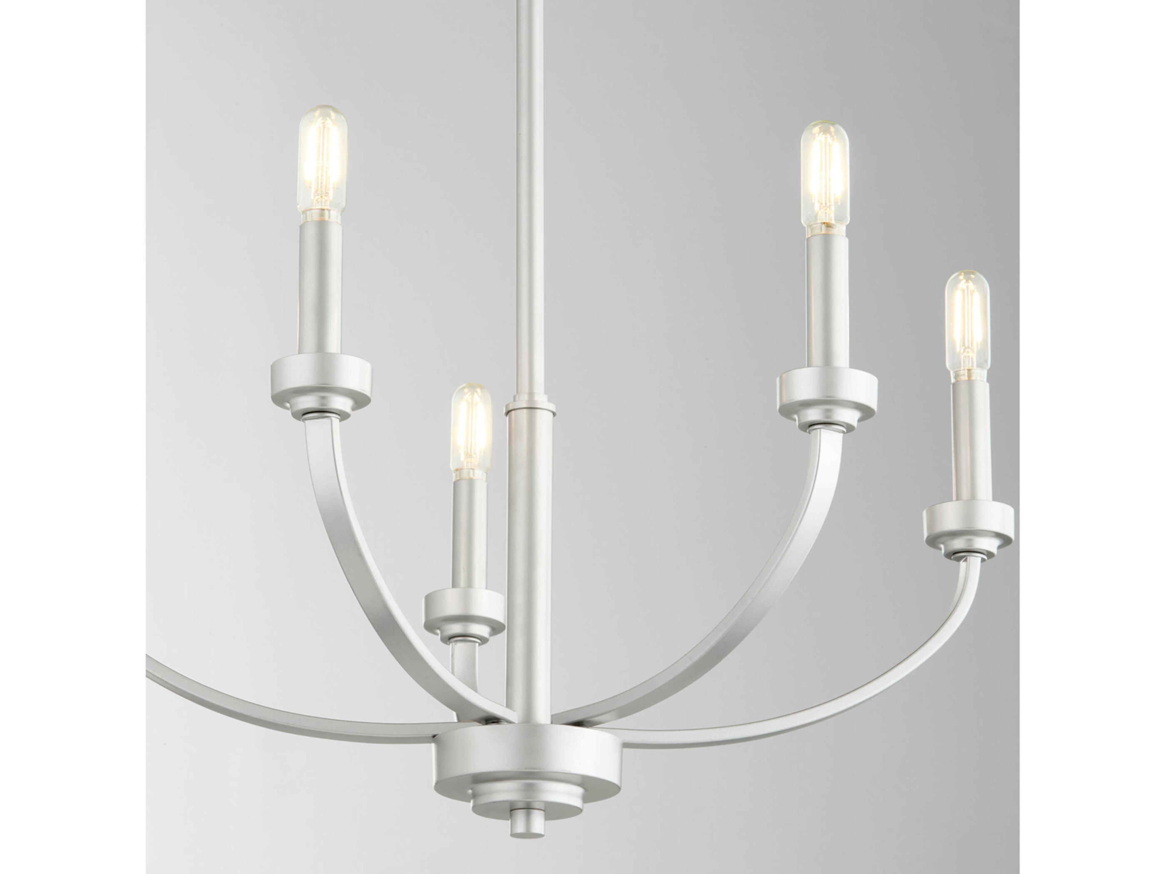 Quorum Reyes 5-Light Classic Nickel Candelabra Chandelier