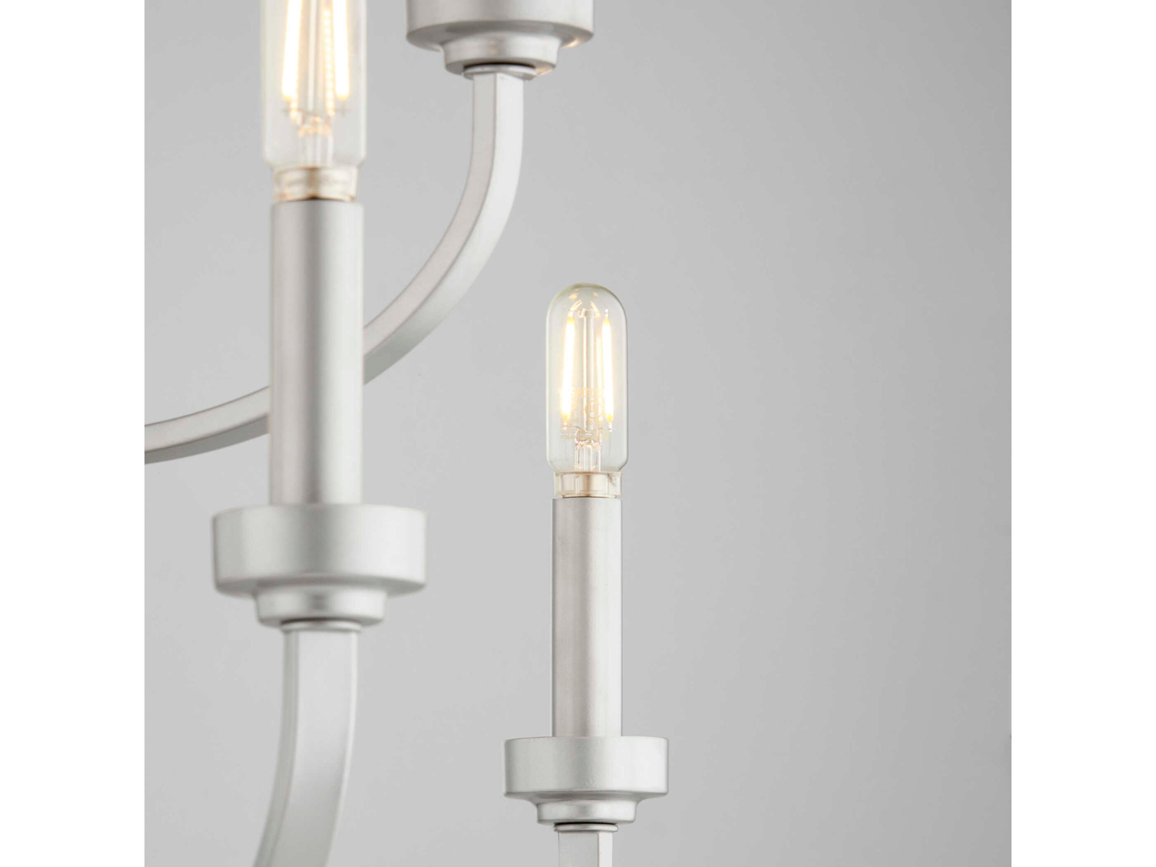 Quorum Reyes 9-Light Classic Nickel Candelabra Chandelier