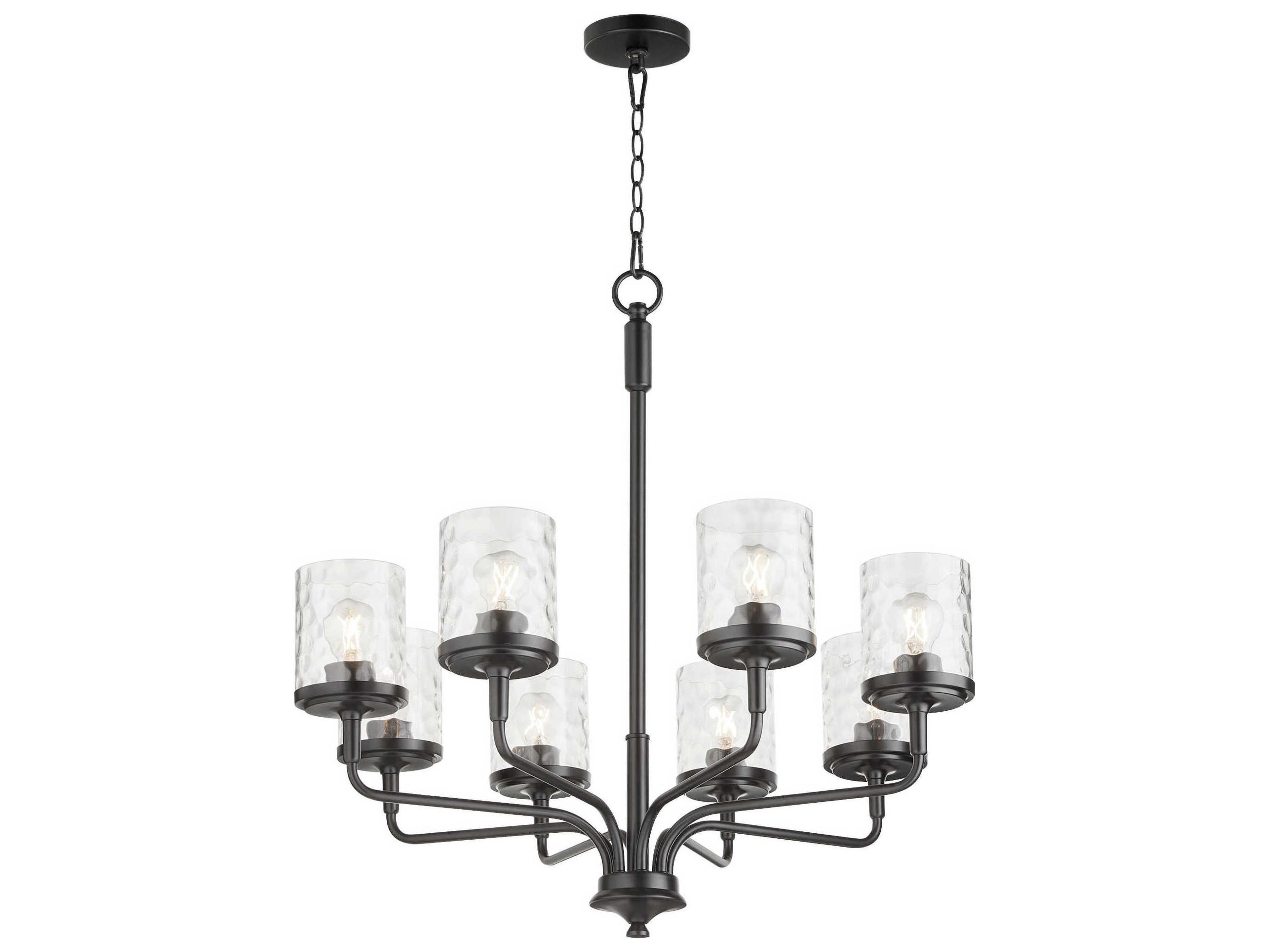 Starky 8-Light Matte Black Chandelier