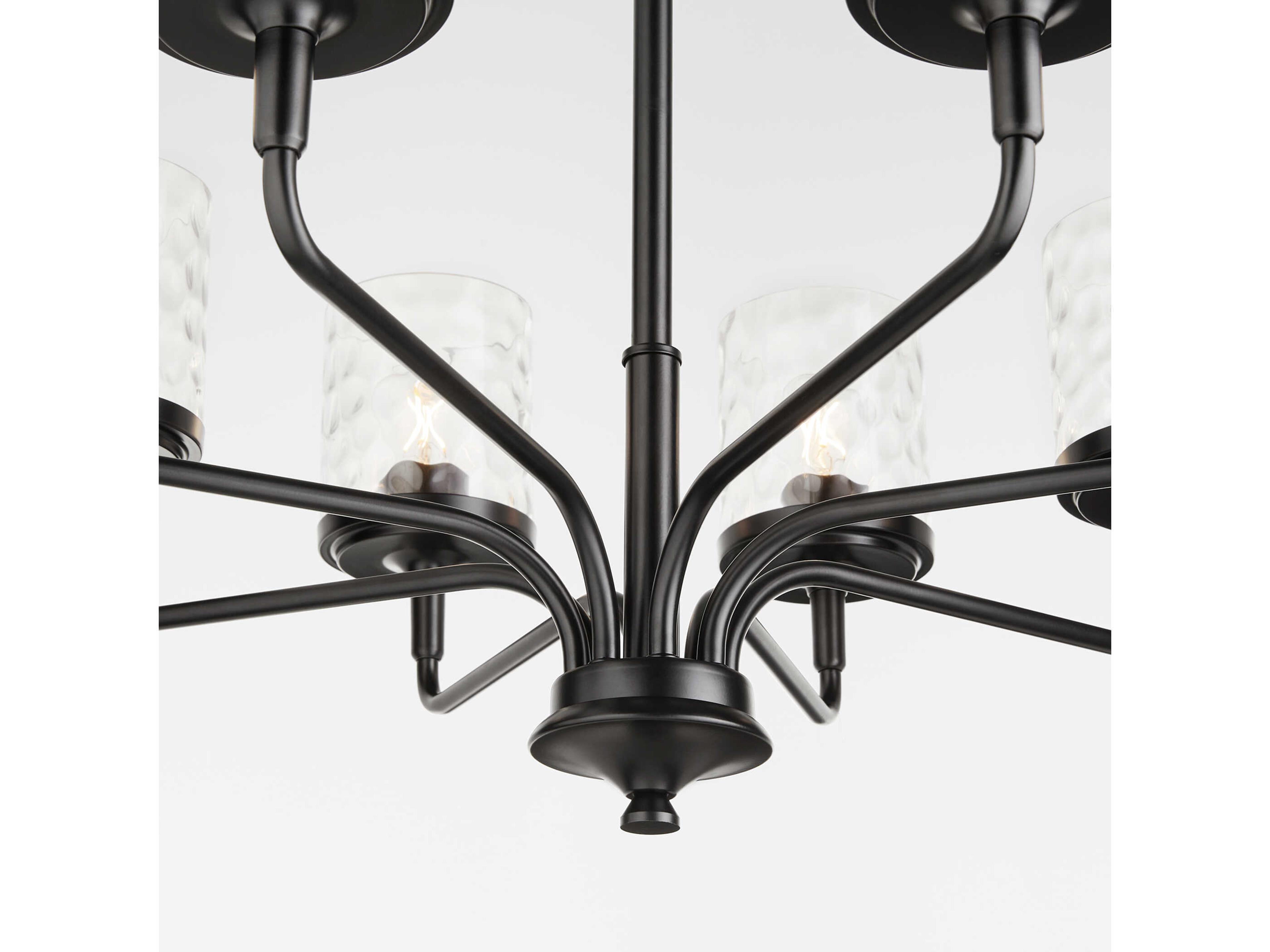 Quorum Starky 8-Light Matte Black Chandelier