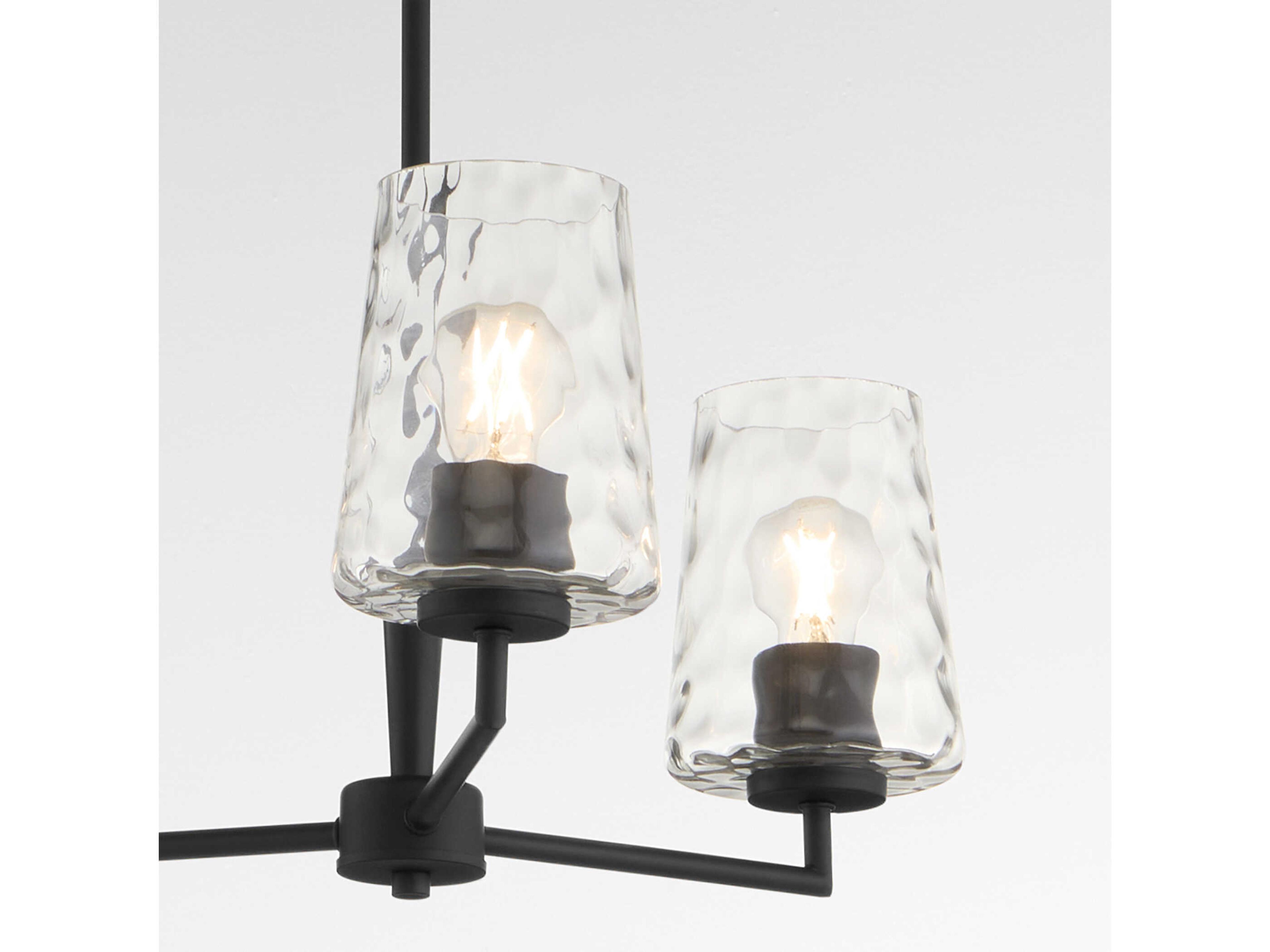 Quorum Goodwin 3-Light Matte Black Chandelier