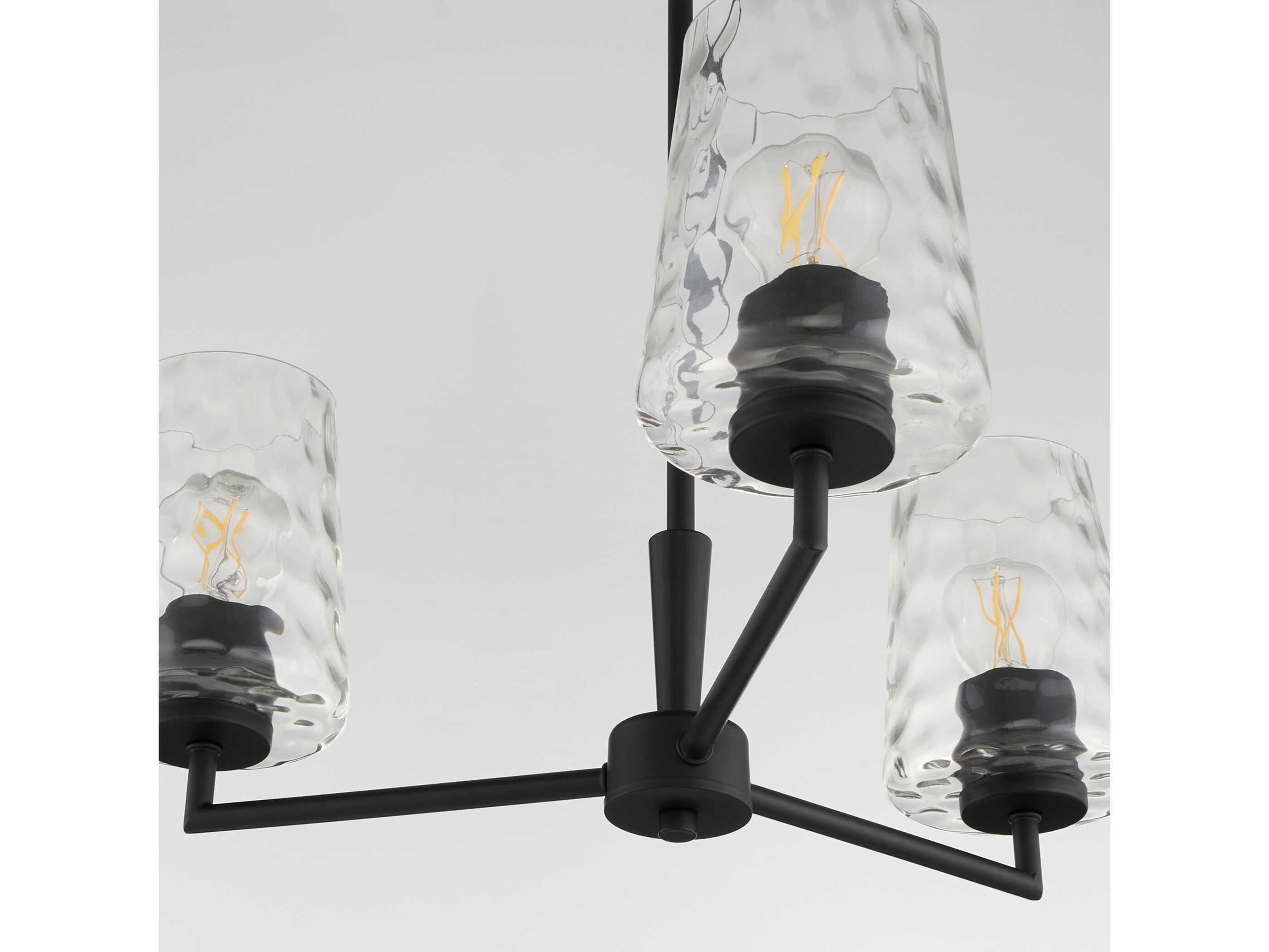 Quorum Goodwin 3-Light Matte Black Chandelier