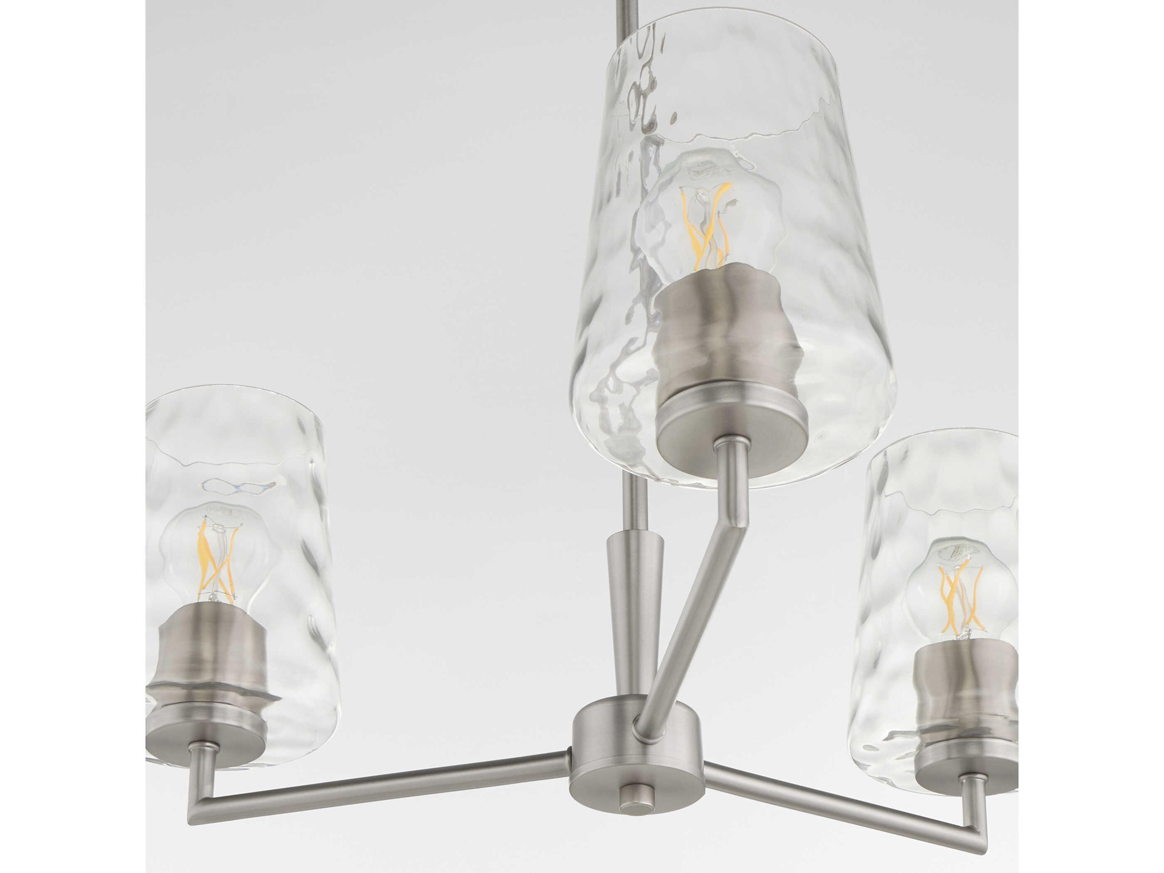 Quorum Goodwin 3-Light Satin Nickel Chandelier