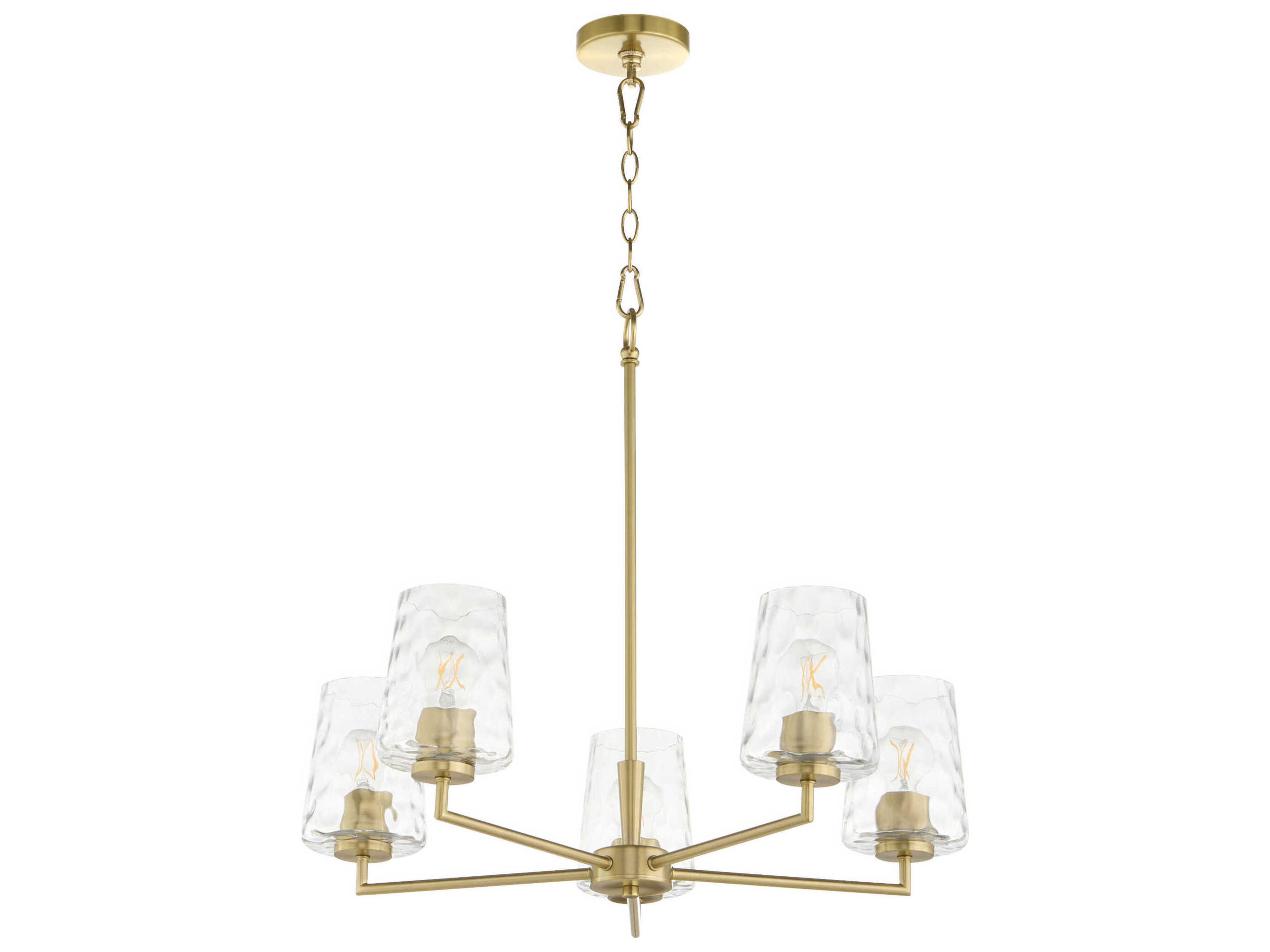 Goodwin 5-Light Aged Brass Chandelier
