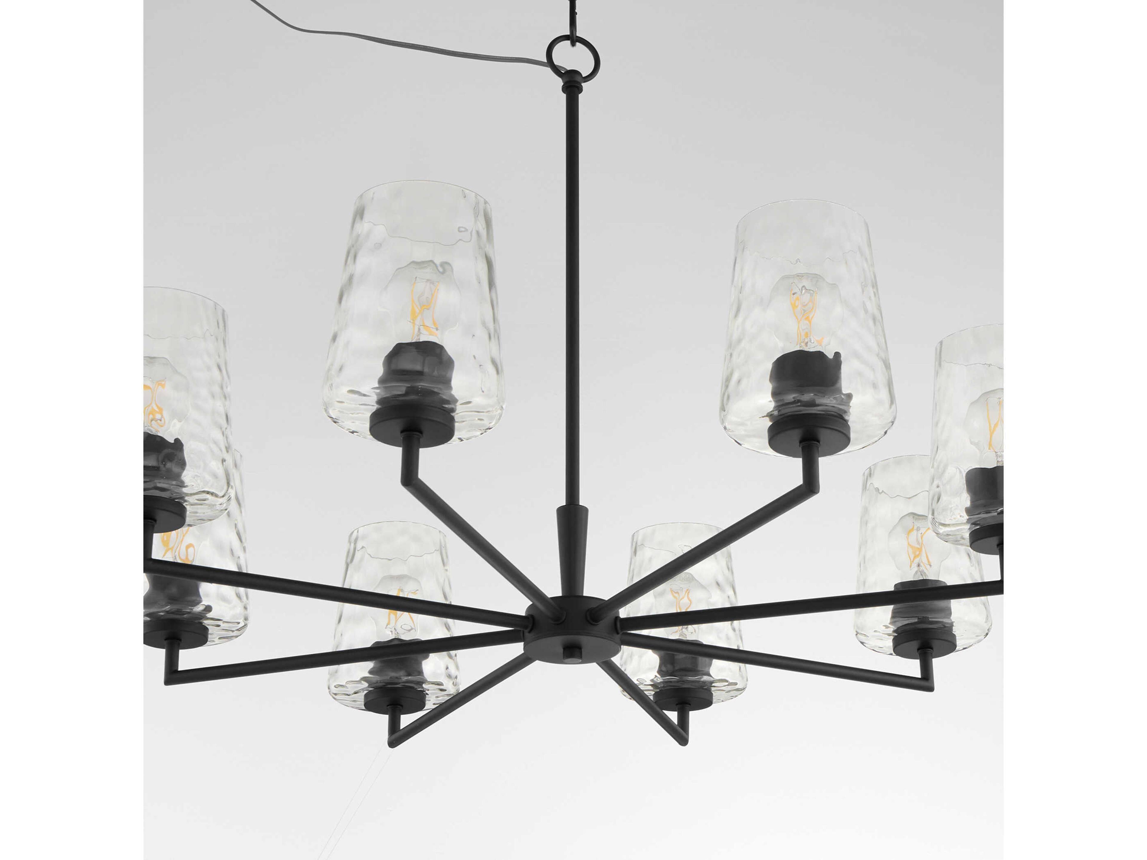 Quorum Goodwin 8-Light Matte Black Chandelier
